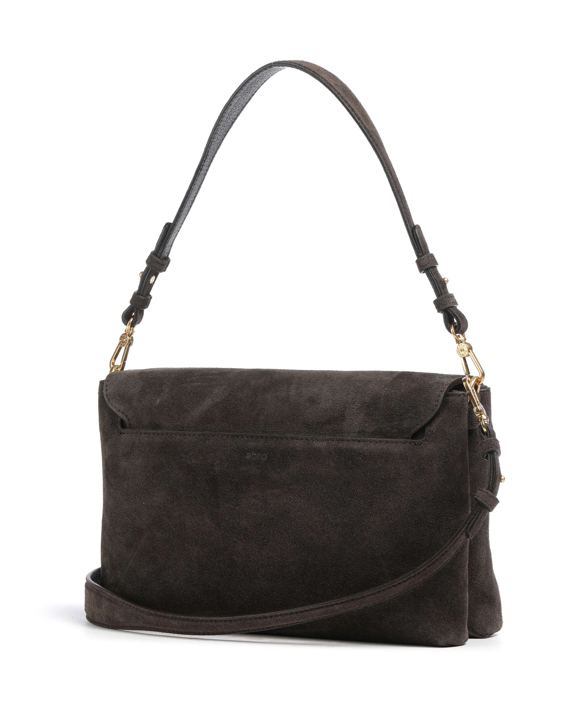 Abro Suede Twist Torba na ramię dark brown - Image 2