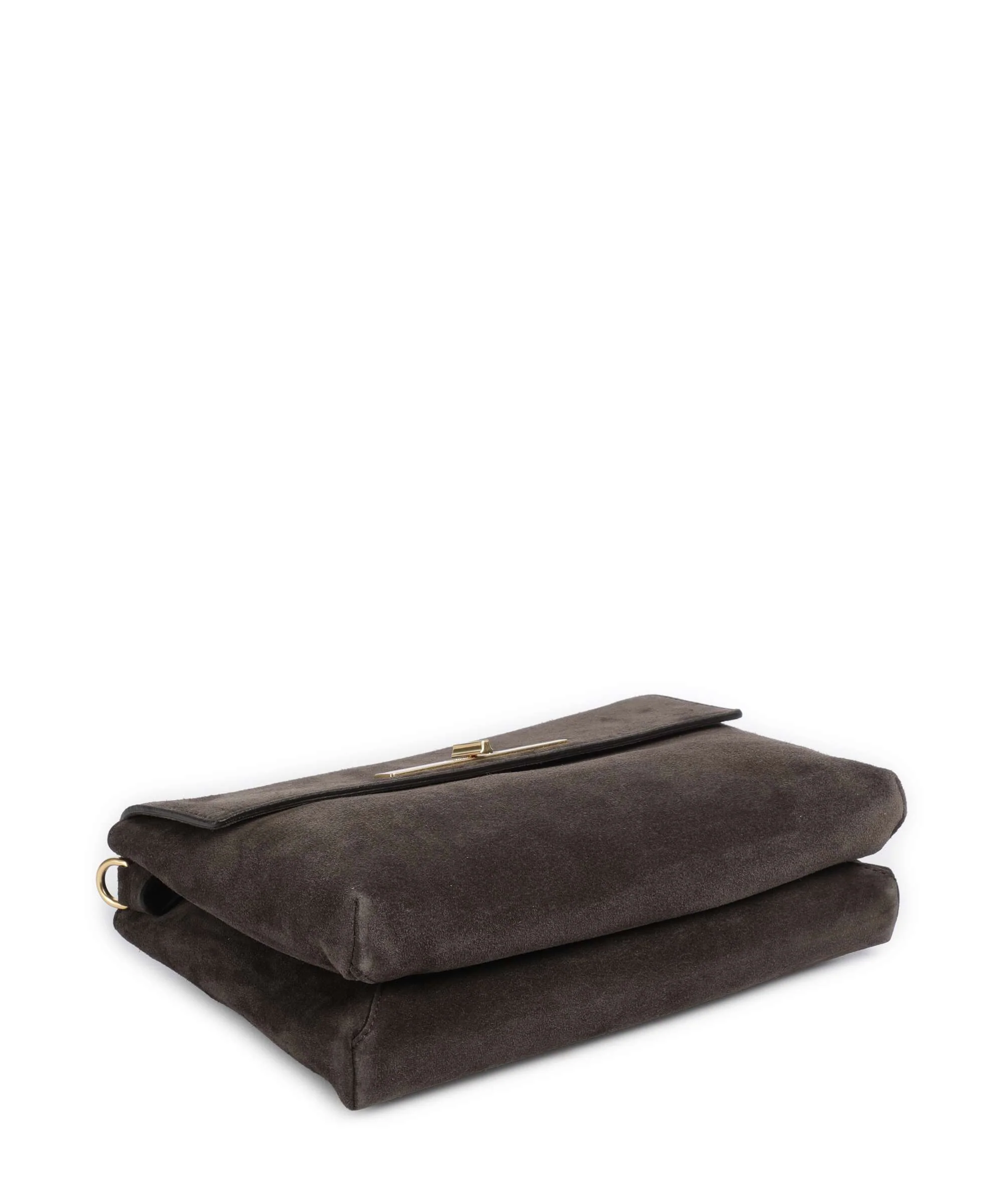 Abro Suede Twist Torba na ramię dark brown - Image 4