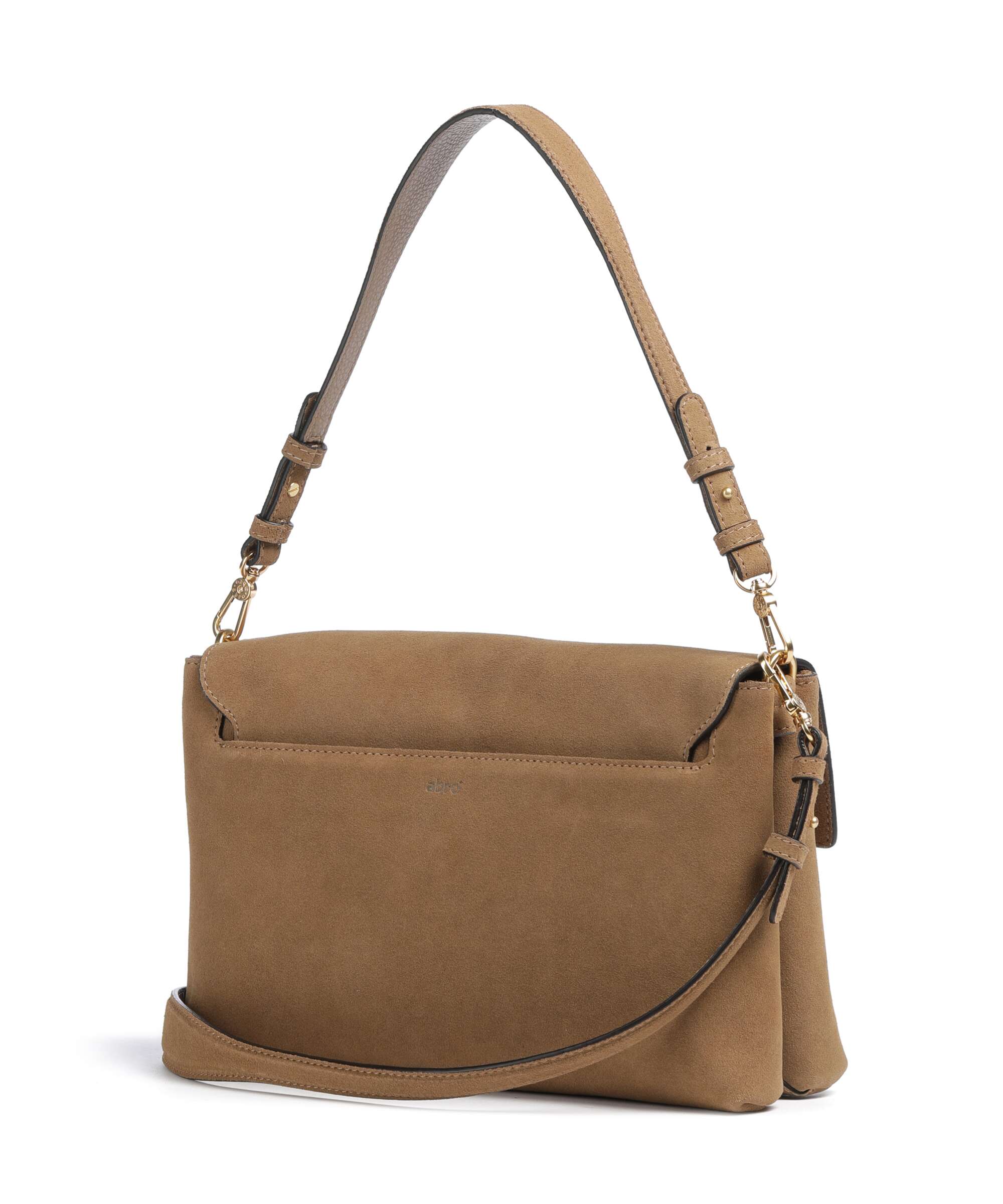 Abro Suede Twist Torba na ramię cappuccino - Image 2