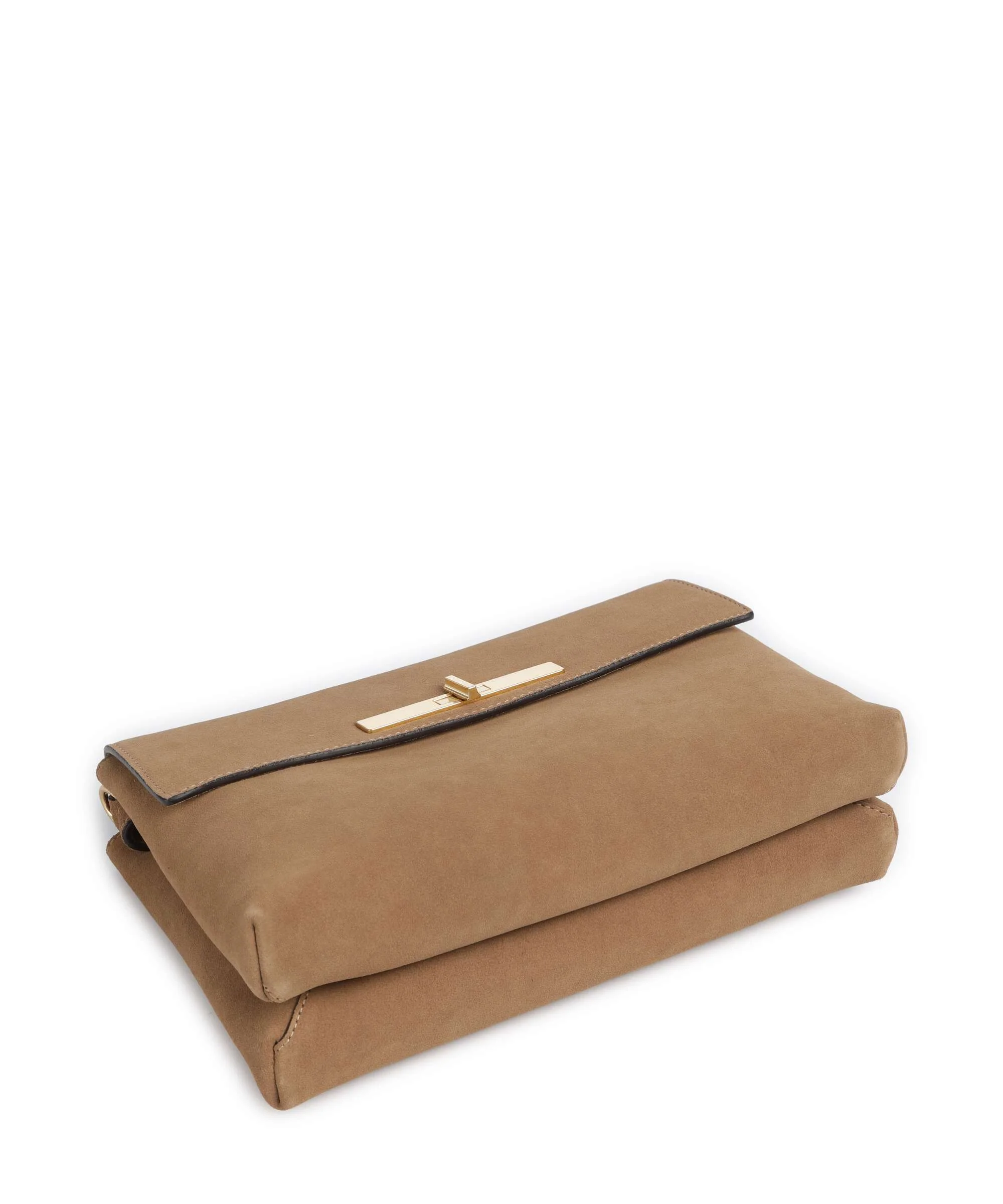 Abro Suede Twist Torba na ramię cappuccino - Image 5