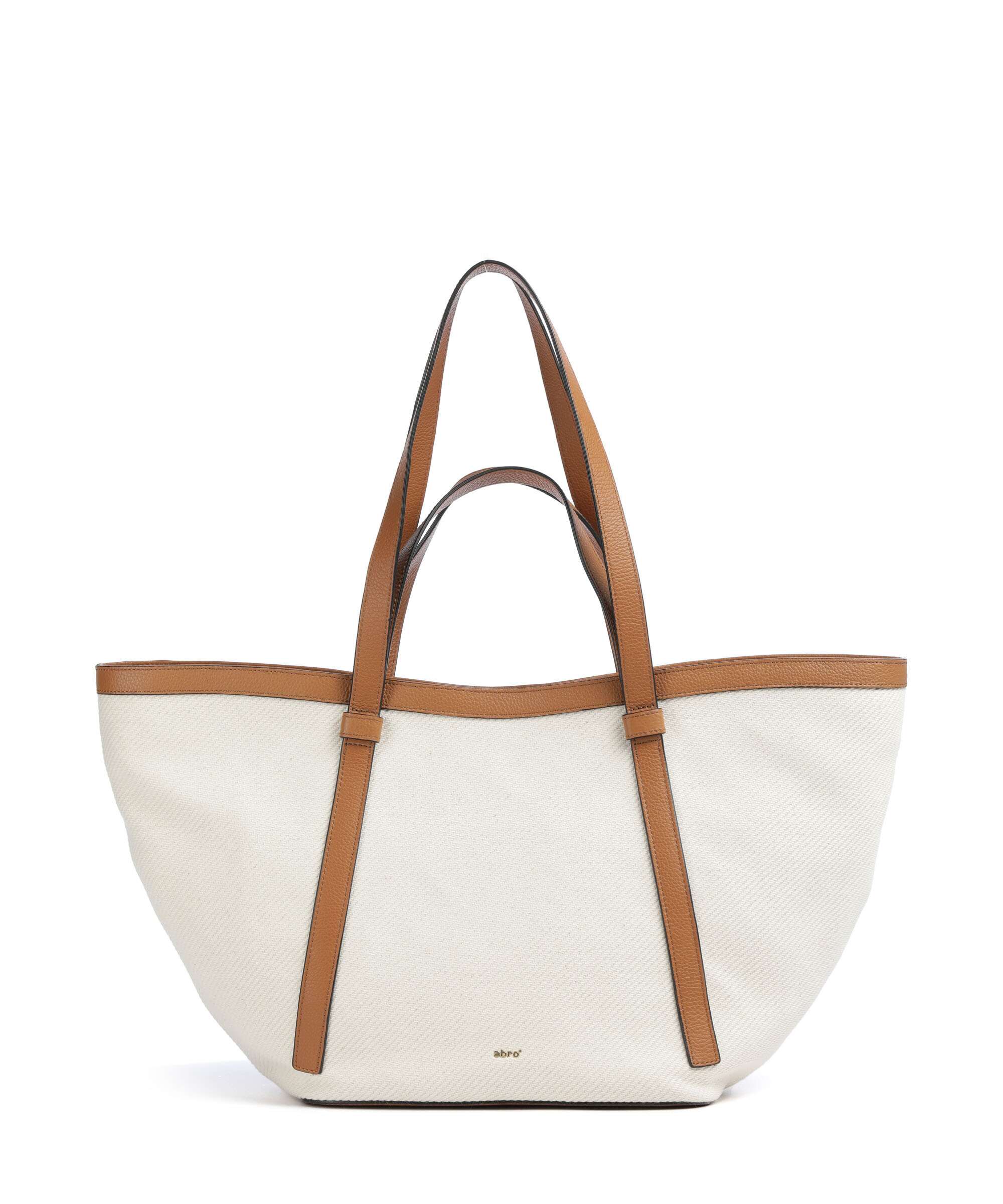 Abro Super Drill Cosmo Large Torba na zakupy ivory/cuoio