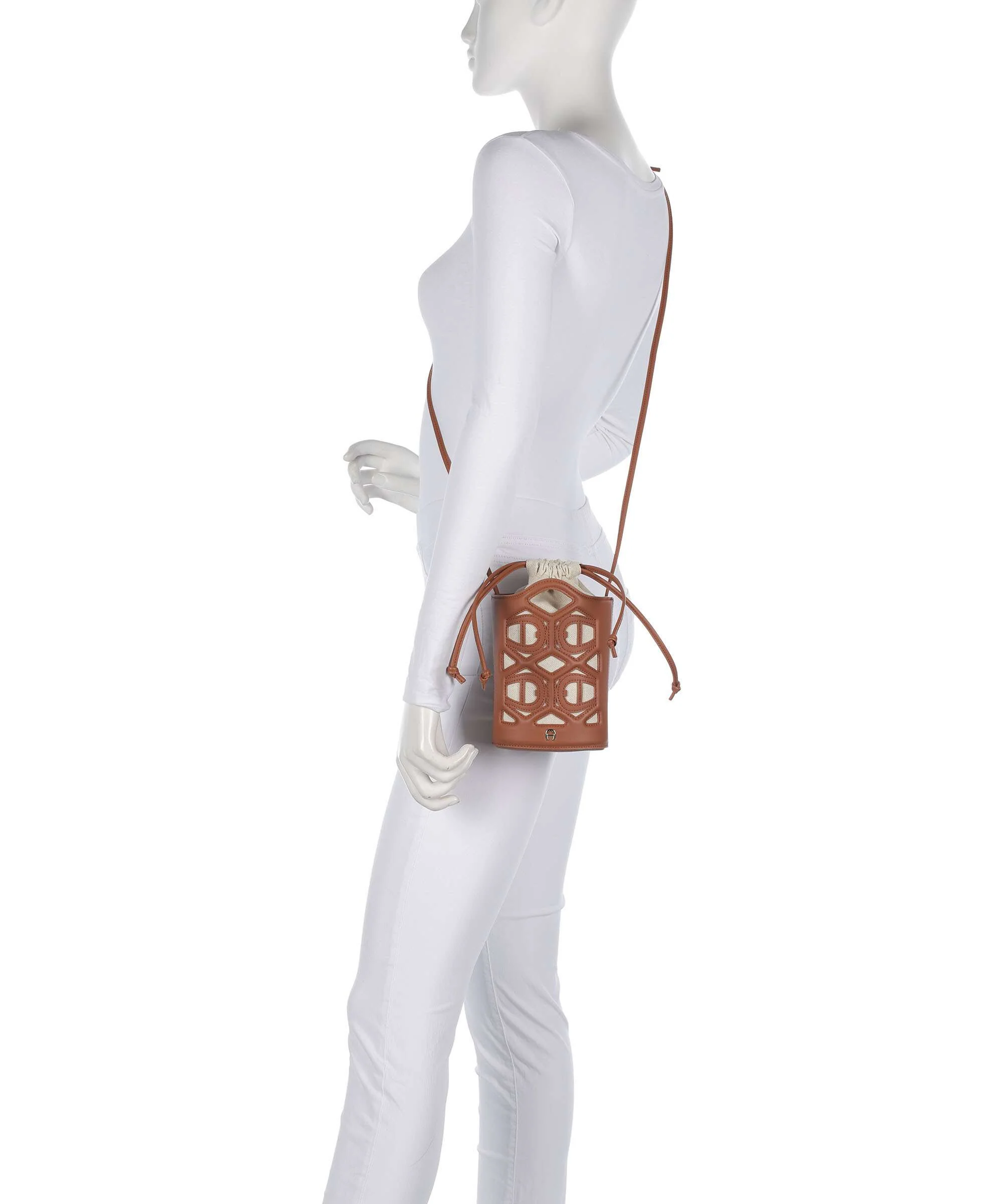 Aigner Azzurra S Torebka worek cognac brown - Image 3