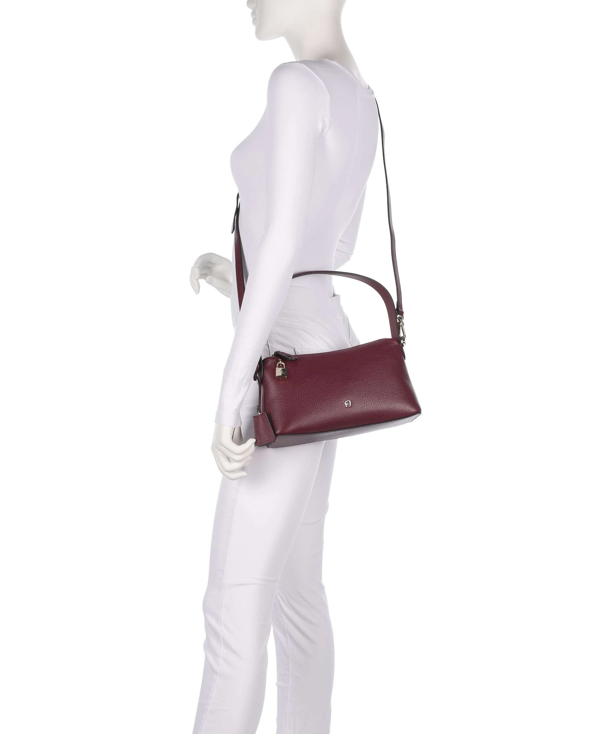Aigner Delia S Torba na ramię burgundy - Image 4