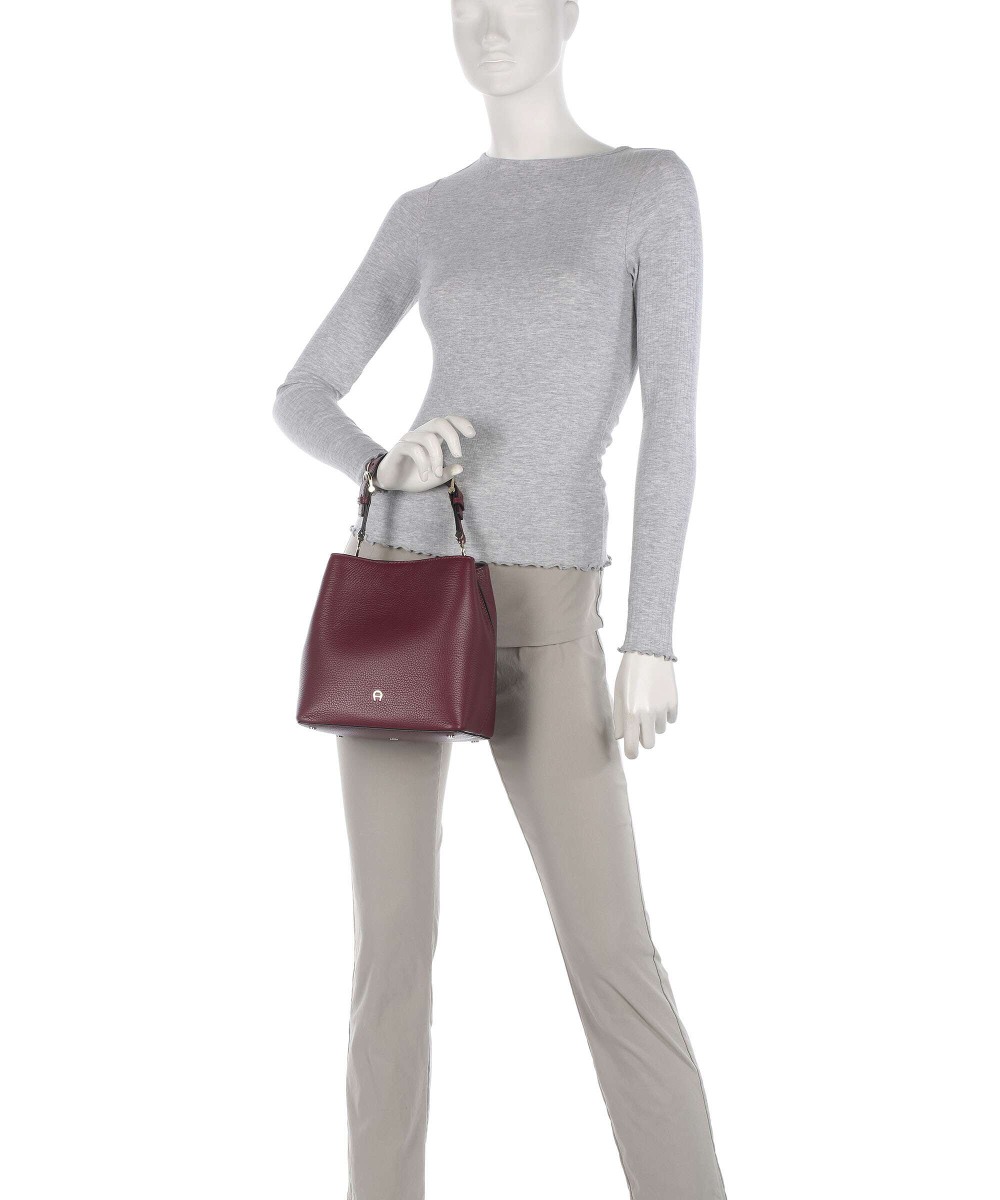 Aigner Delia S Torebka worek burgundy - Image 3