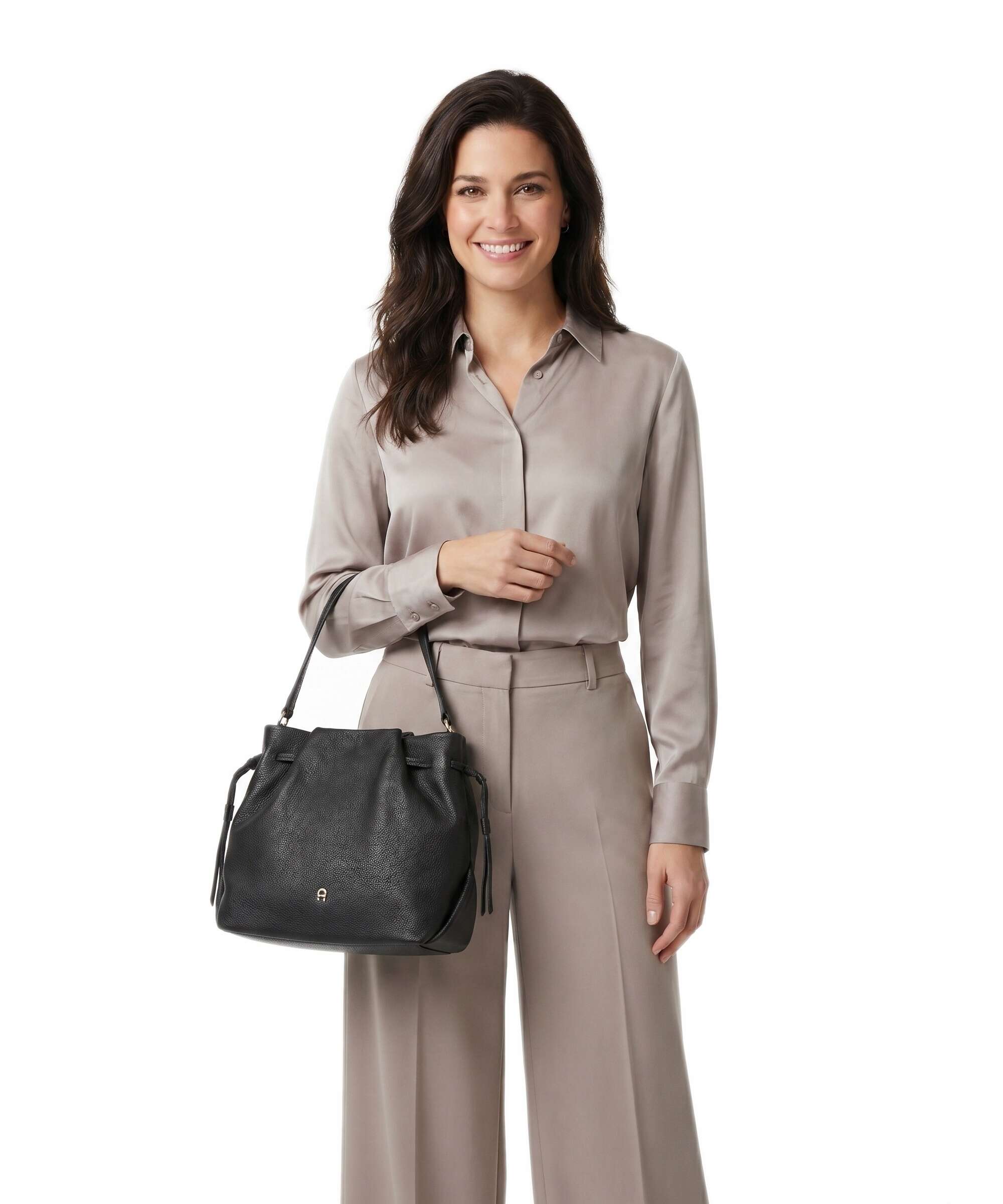 Aigner Paola M Torebka worek black - Image 3