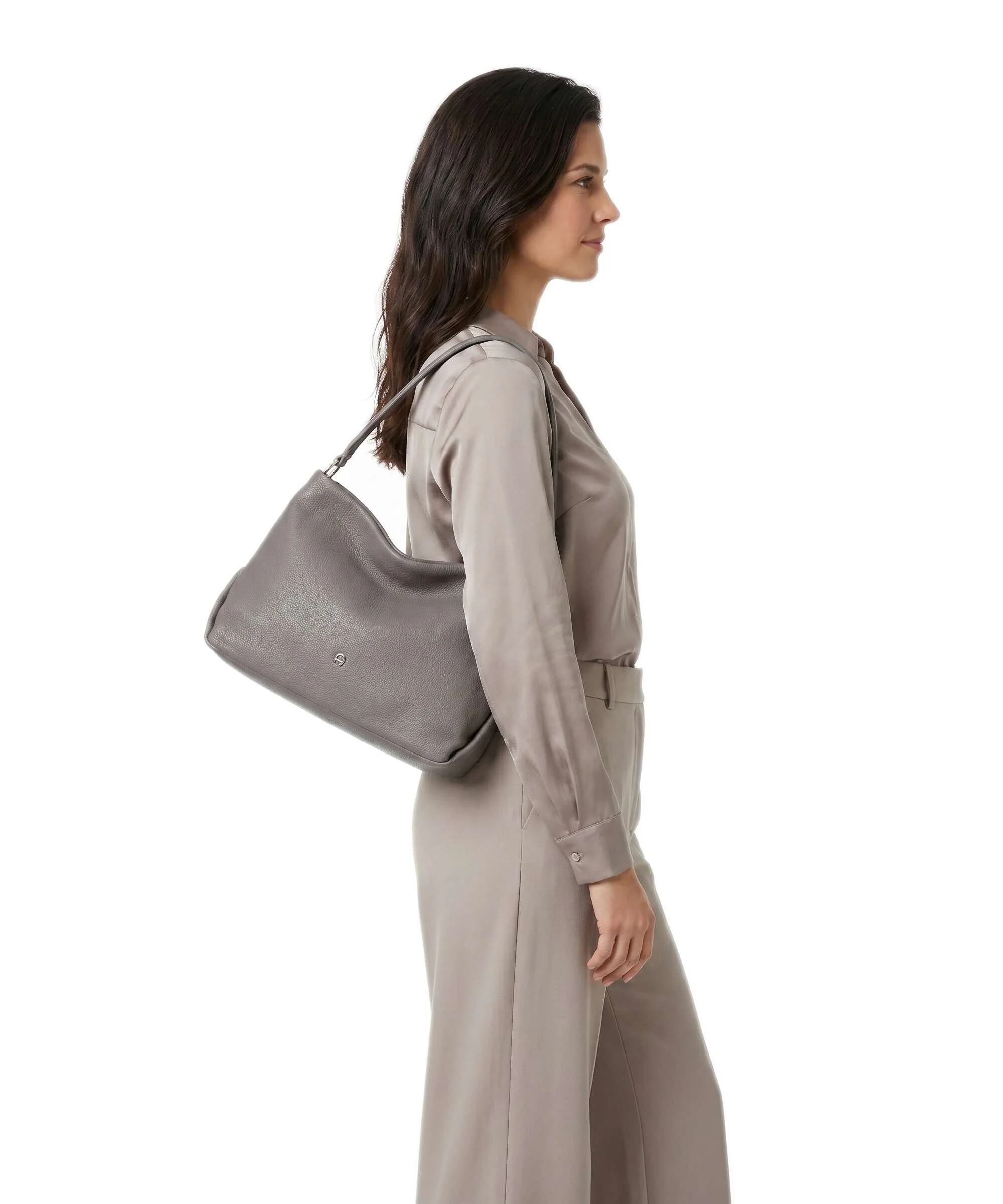 Aigner Paola S Torebka worek ash grey - Image 3