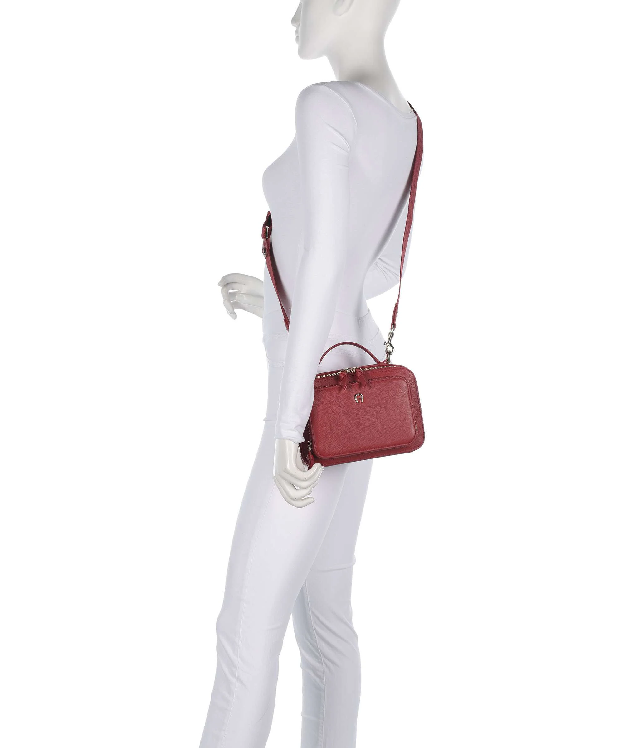 Aigner Zita S Torba przez ramię burnt red - Image 3