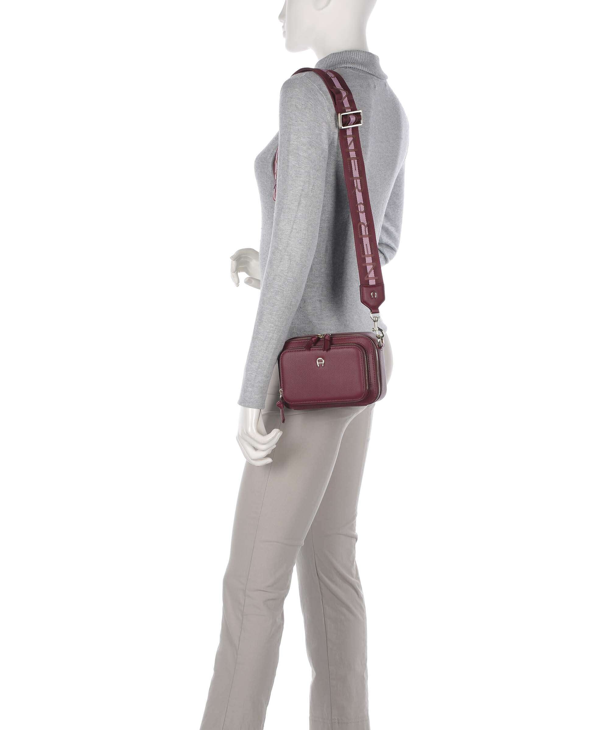 Aigner Zita S Torba przez ramię burgundy - Image 3
