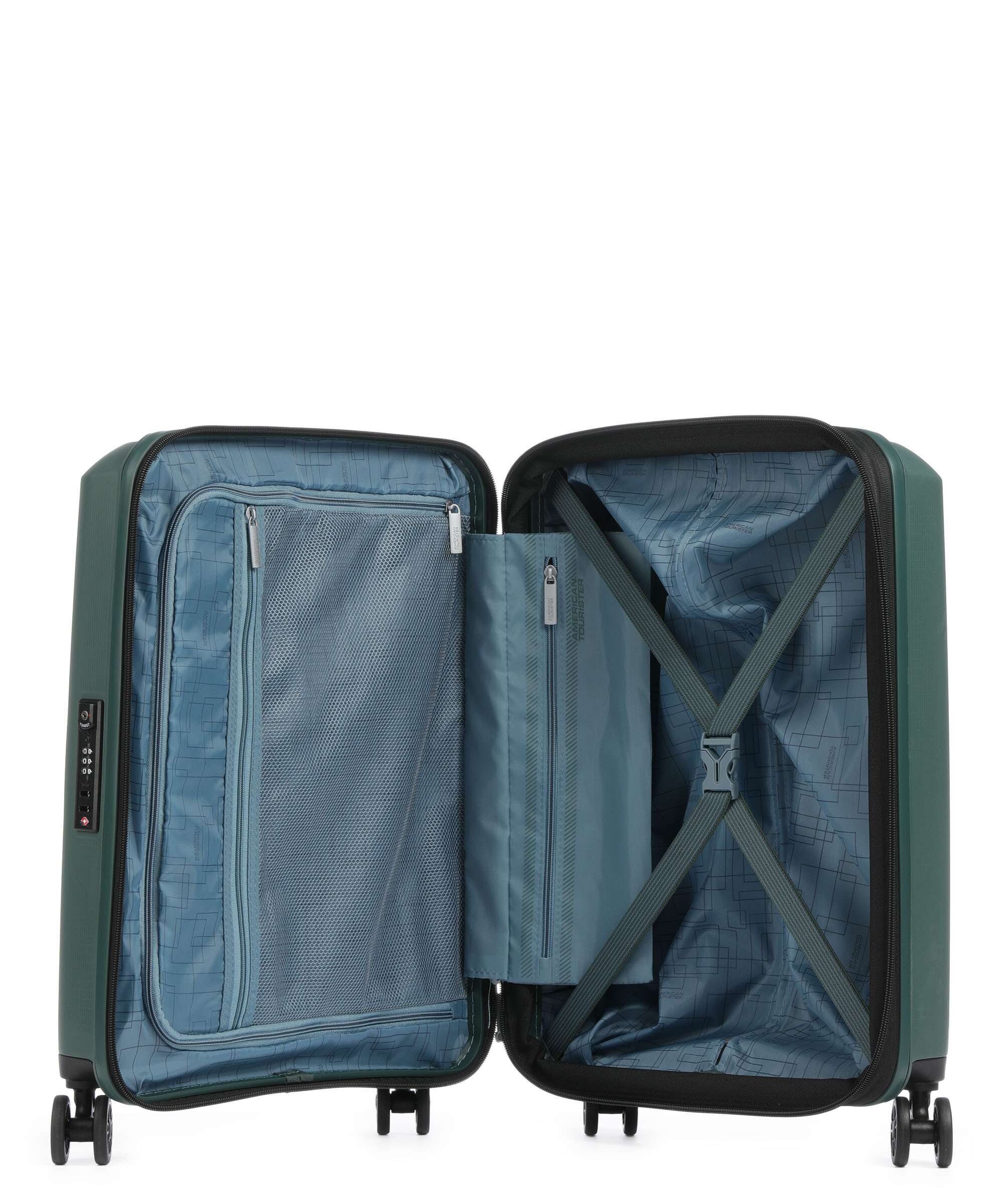 American Tourister Aerostep Walizka na 4 kołach dark forest - Image 6