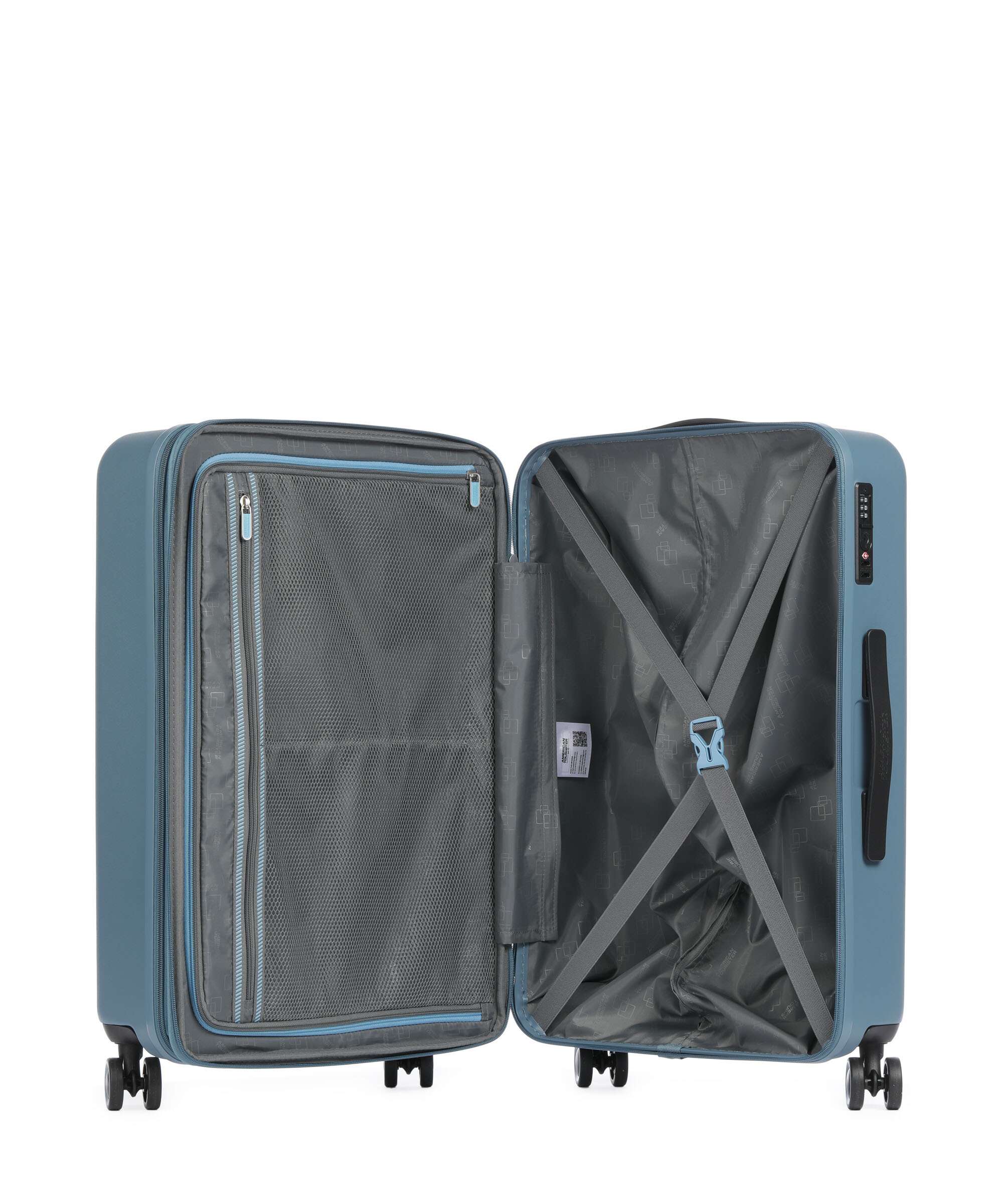 American Tourister Dynabelt Walizka na 4 kołach rainstorm blue - Image 6