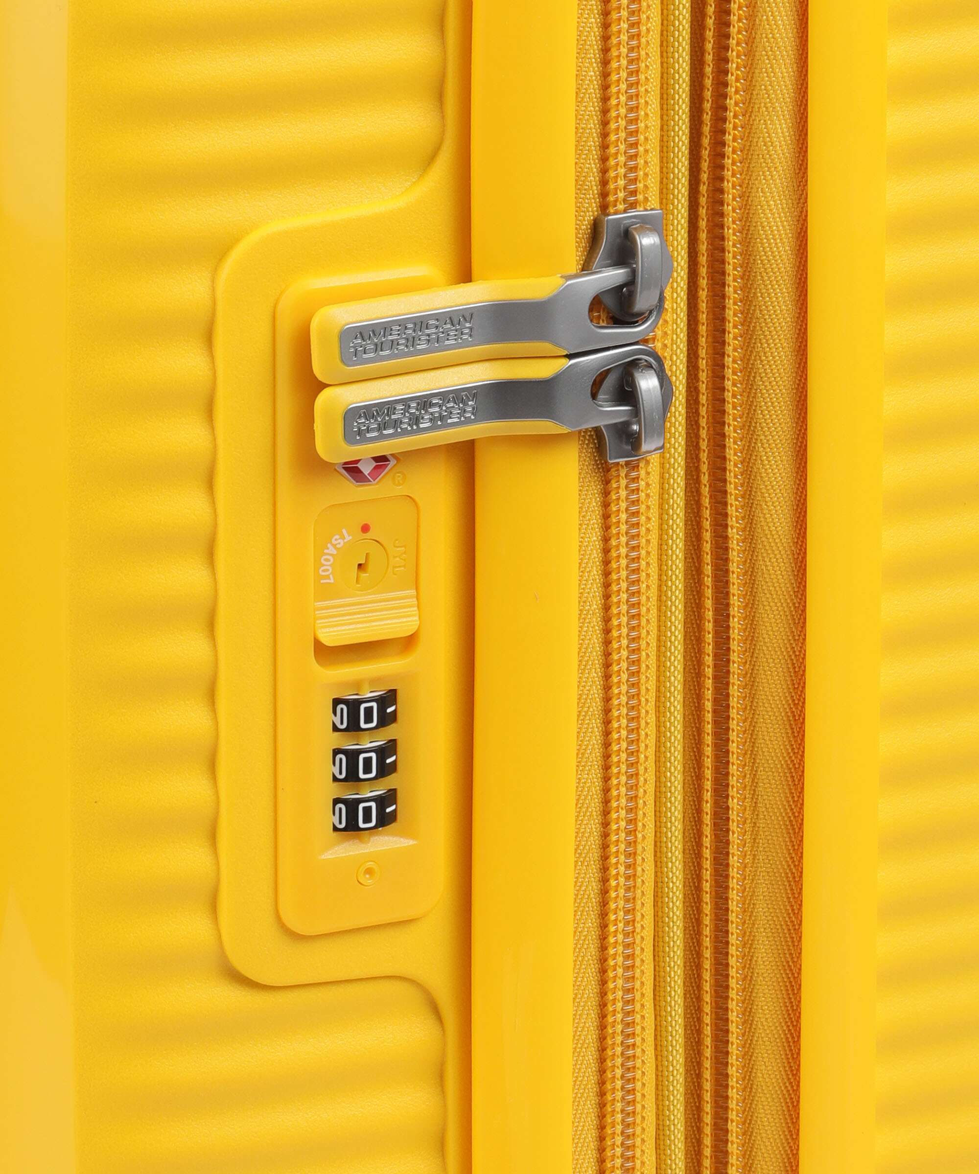 American Tourister Soundbox Walizka na 4 kołach golden yellow - Image 3