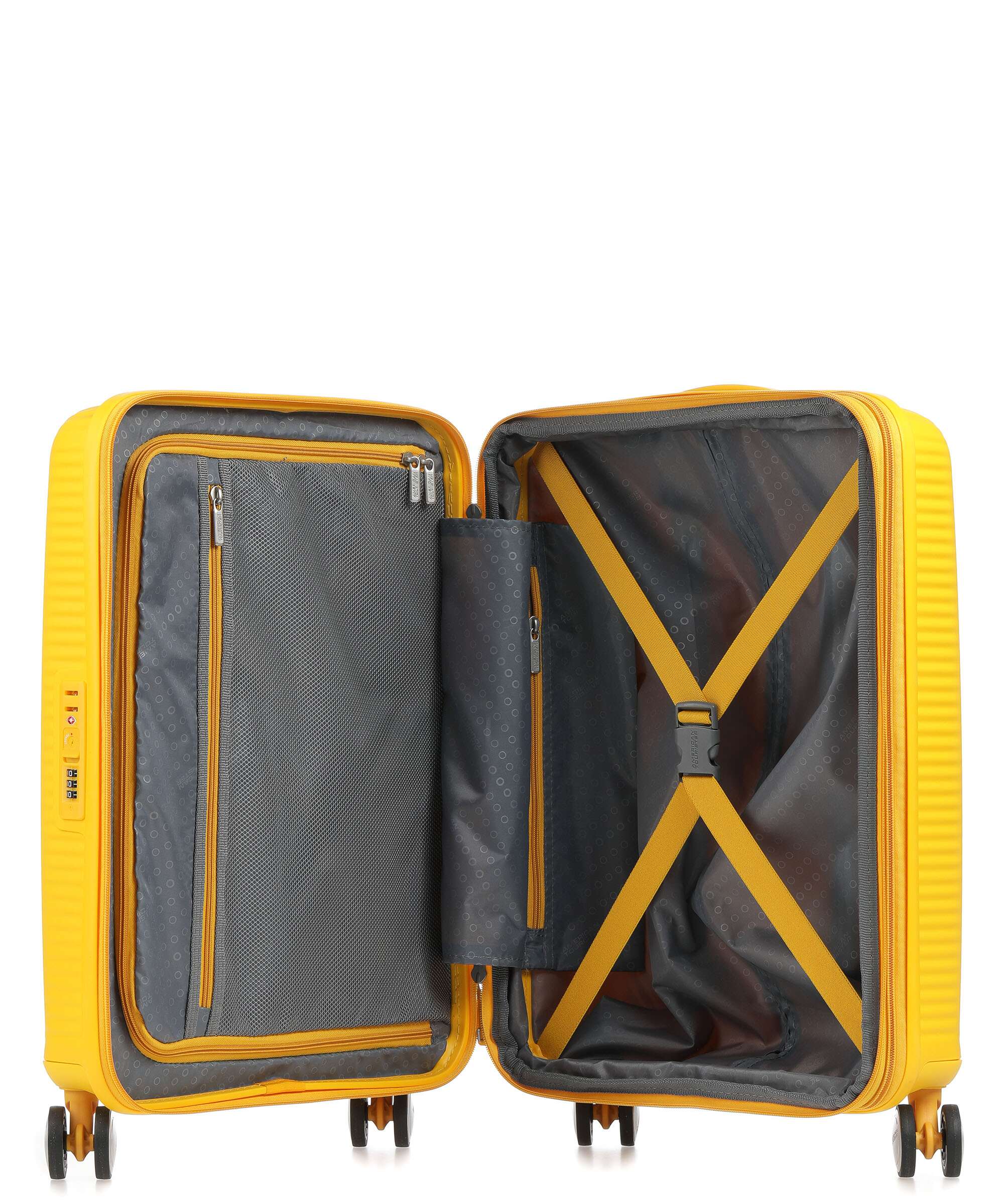 American Tourister Soundbox Walizka na 4 kołach golden yellow - Image 6