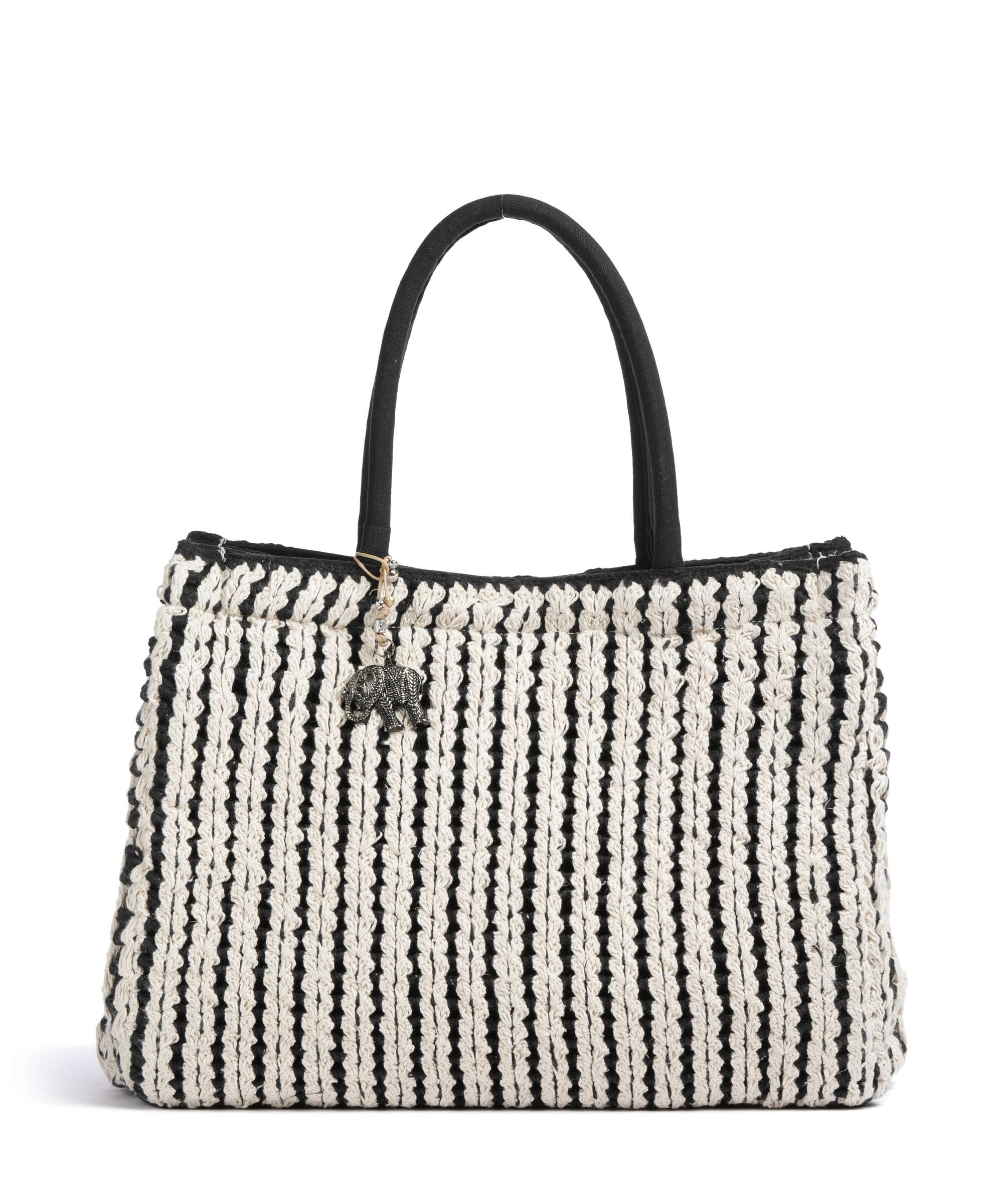 Anokhi Torba na zakupy black/white