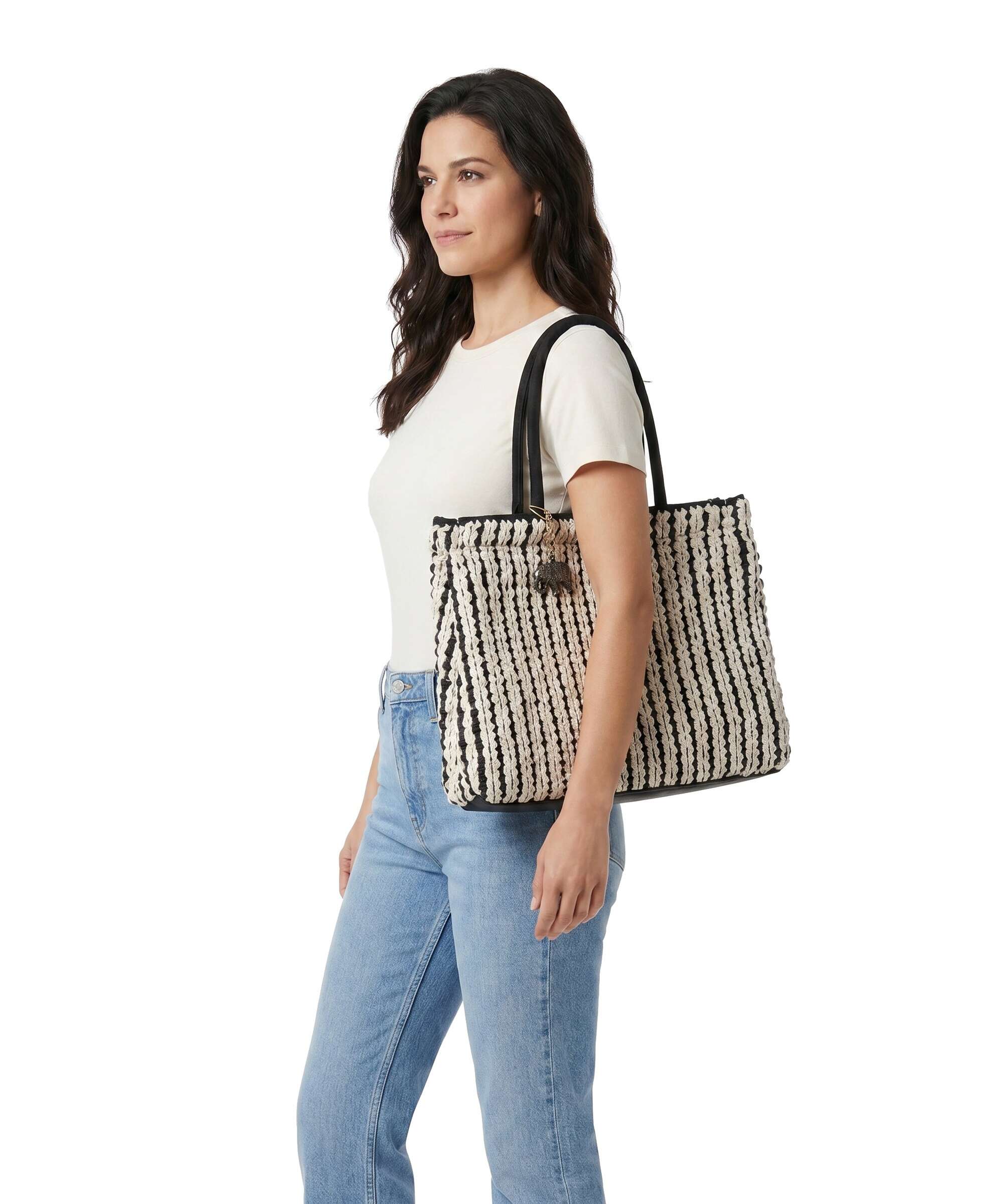 Anokhi Torba na zakupy black/white - Image 3