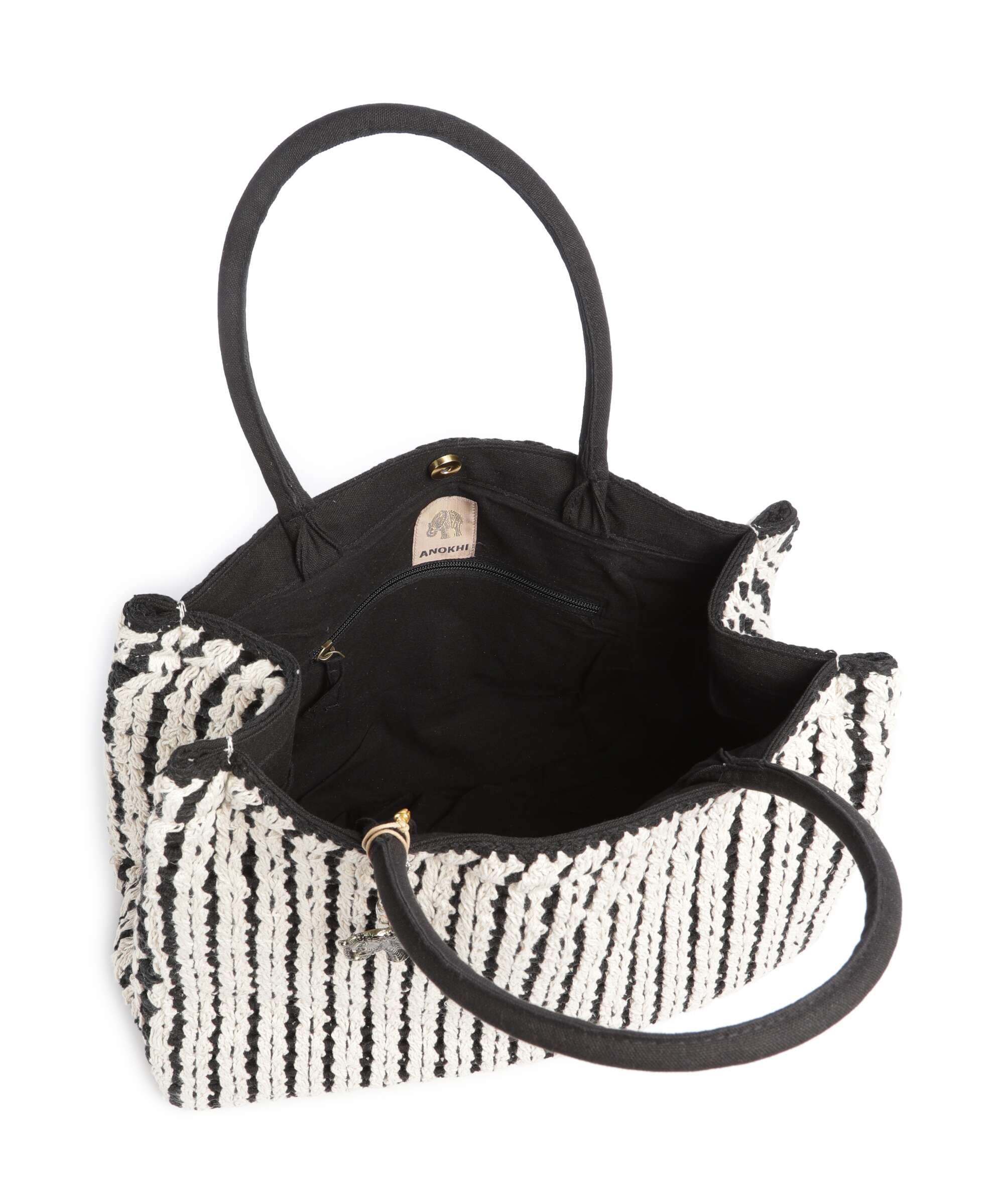 Anokhi Torba na zakupy black/white - Image 6