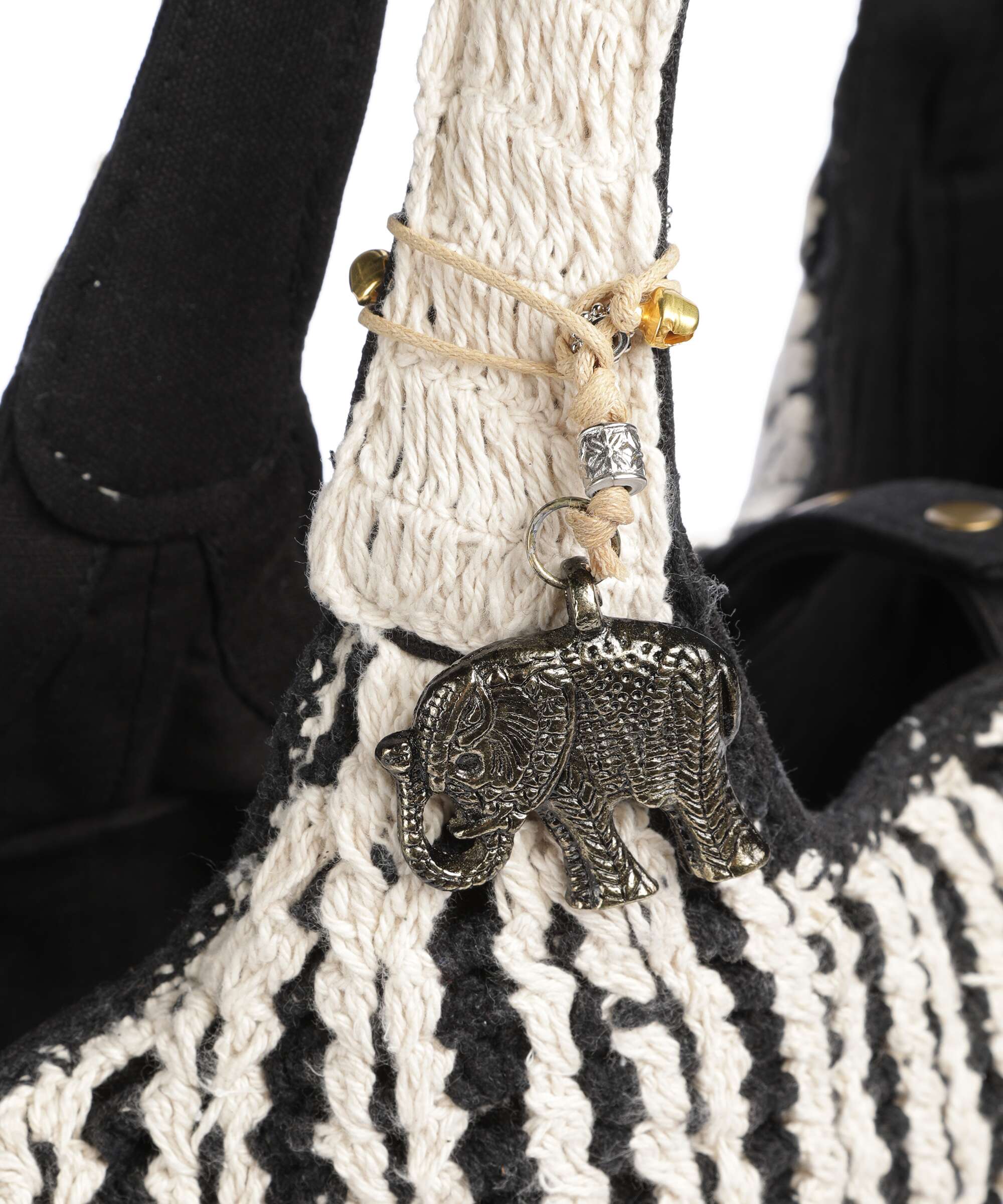 Anokhi Torba na zakupy black/white - Image 6