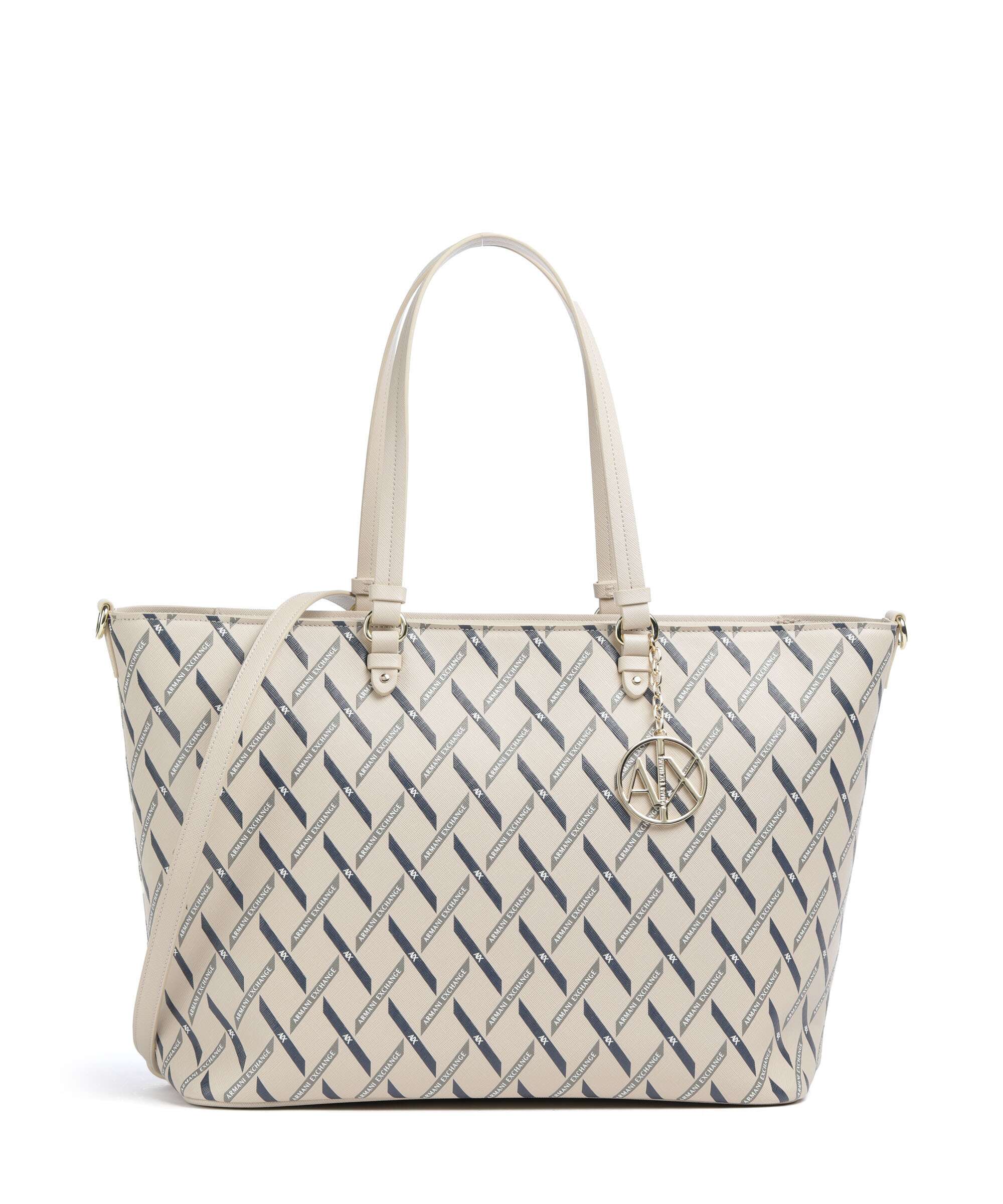 Armani Exchange Gynger Logo M Torba na zakupy sound sand