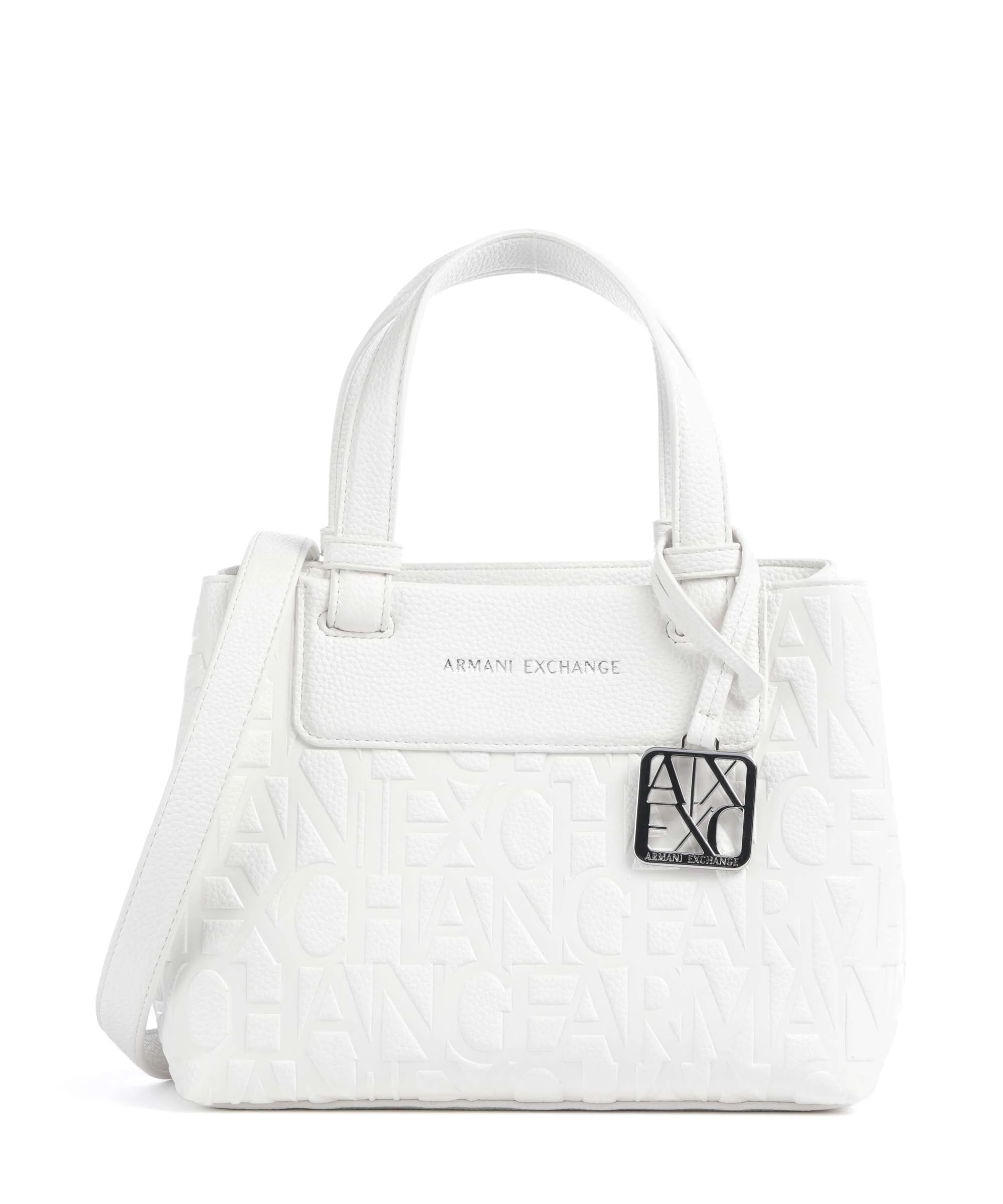 Armani Exchange Liz Monogram S Torebka off white
