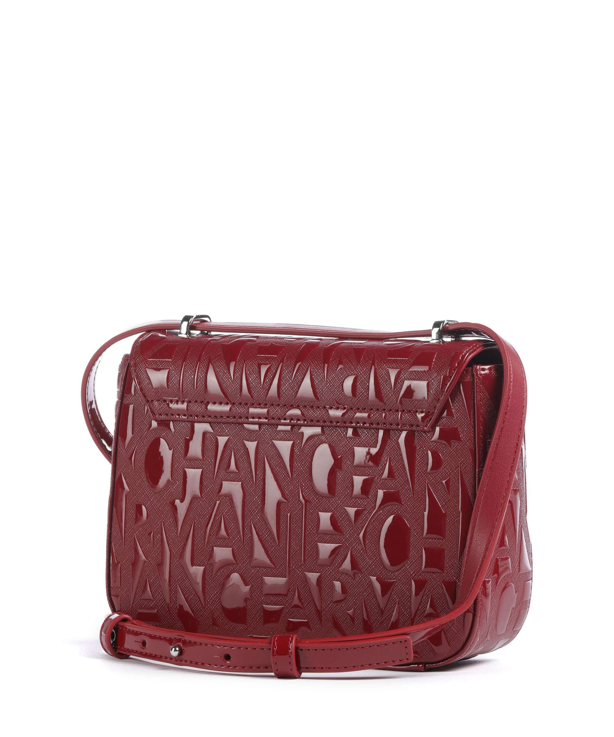 Armani Exchange Liz Patent Torba przez ramię red dahlia - Image 2