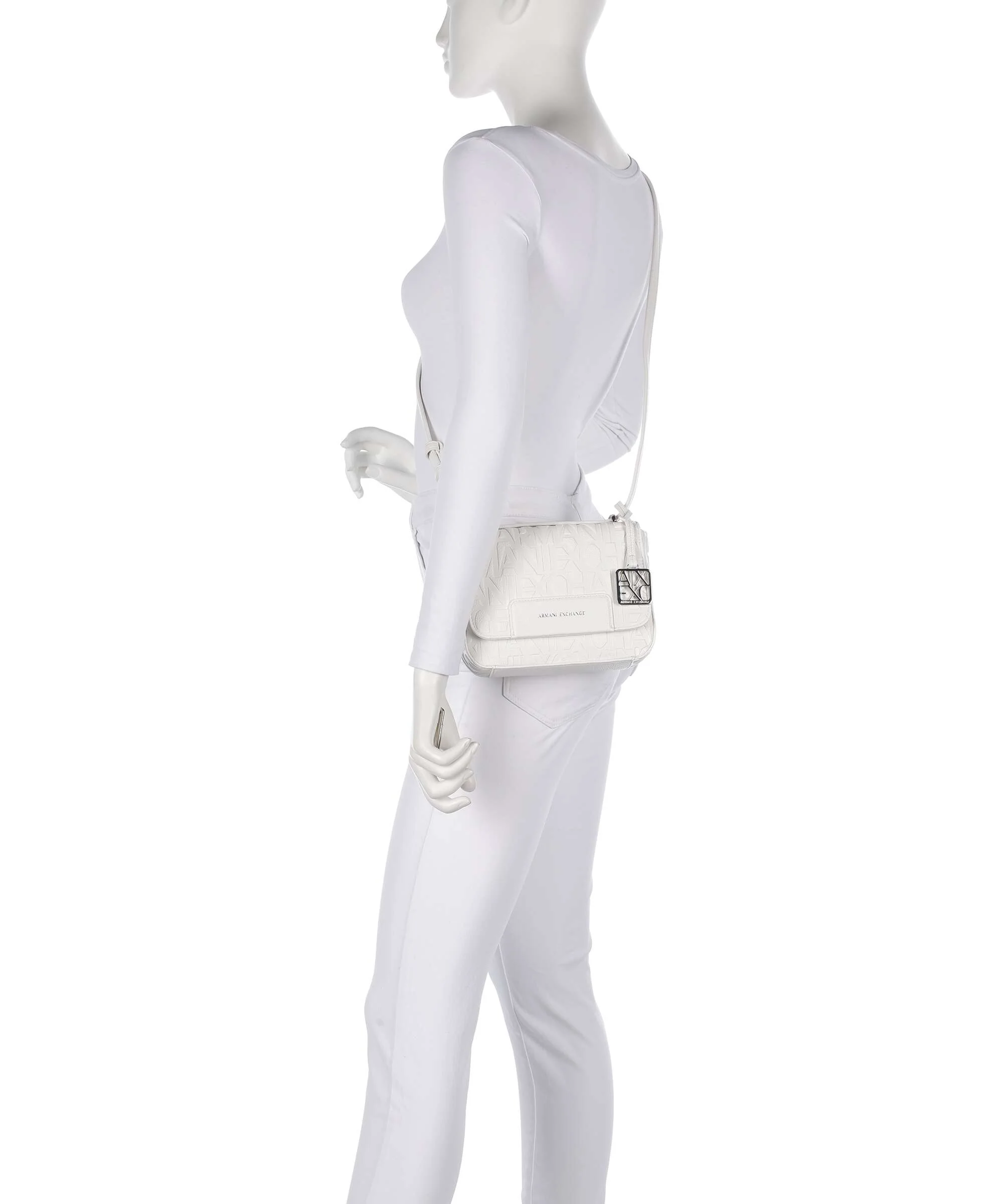 Armani Exchange Liz Torba przez ramię off white - Image 3