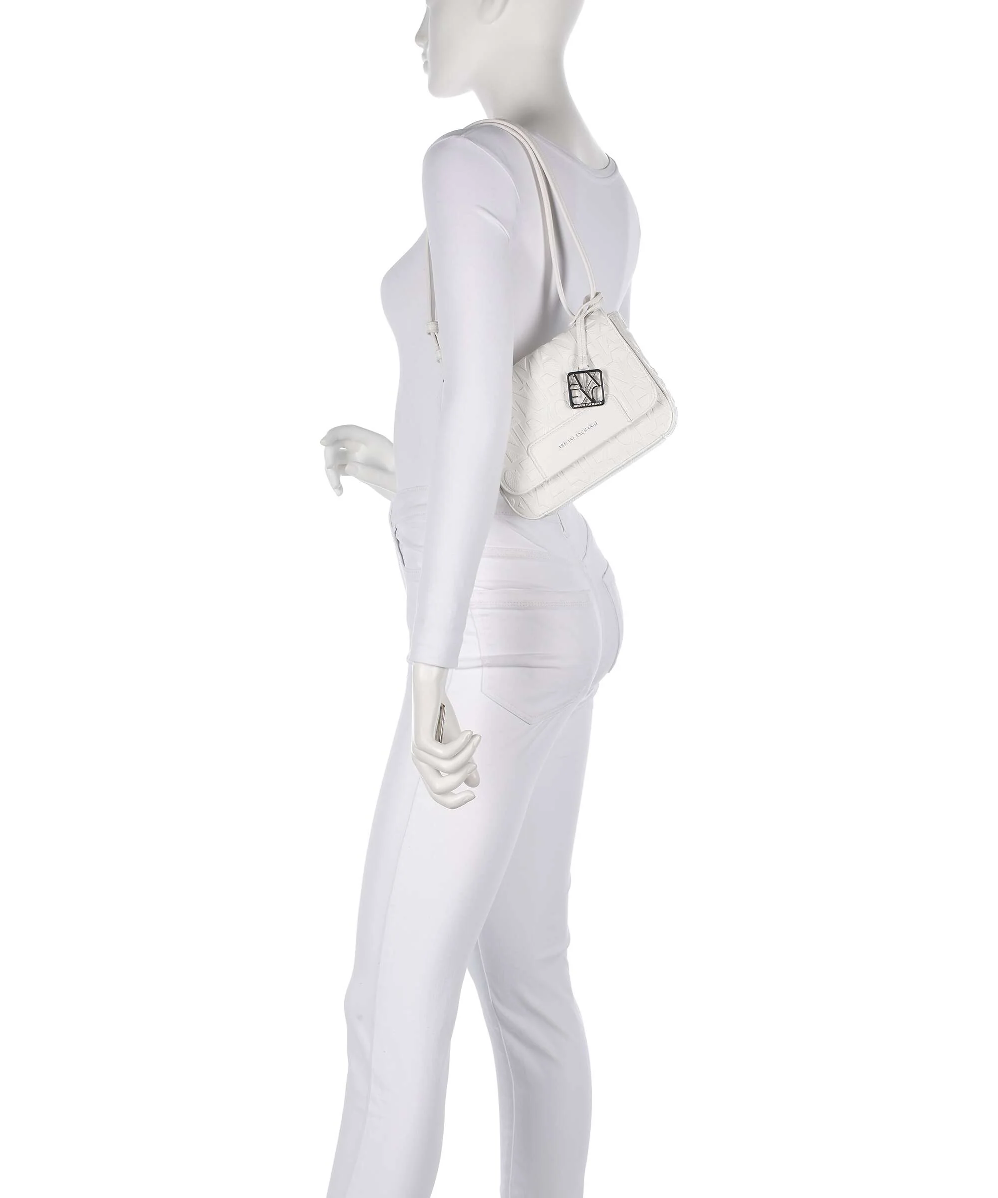 Armani Exchange Liz Torba przez ramię off white - Image 4