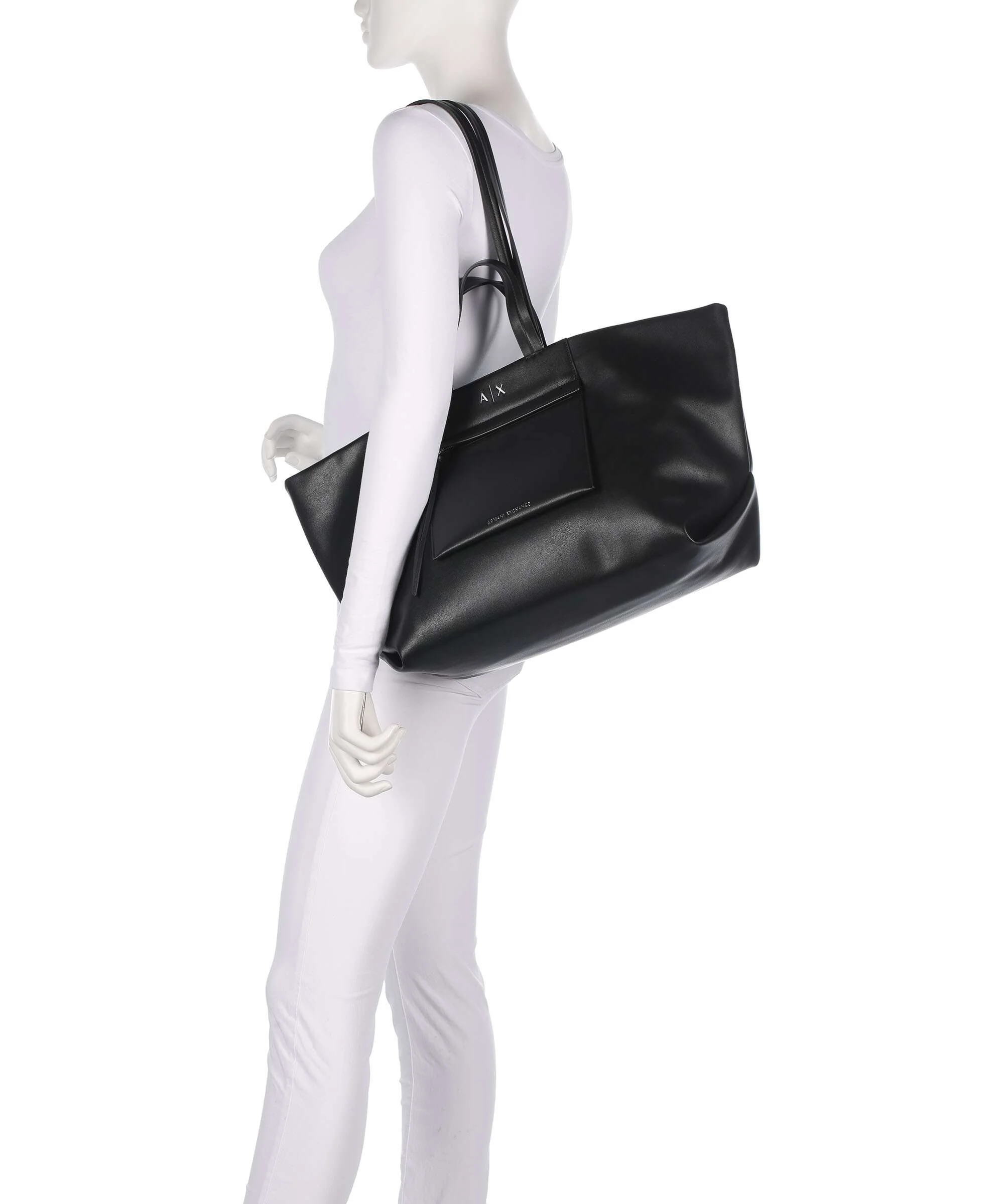 Armani Exchange Natalie L Torba na zakupy black - Image 3