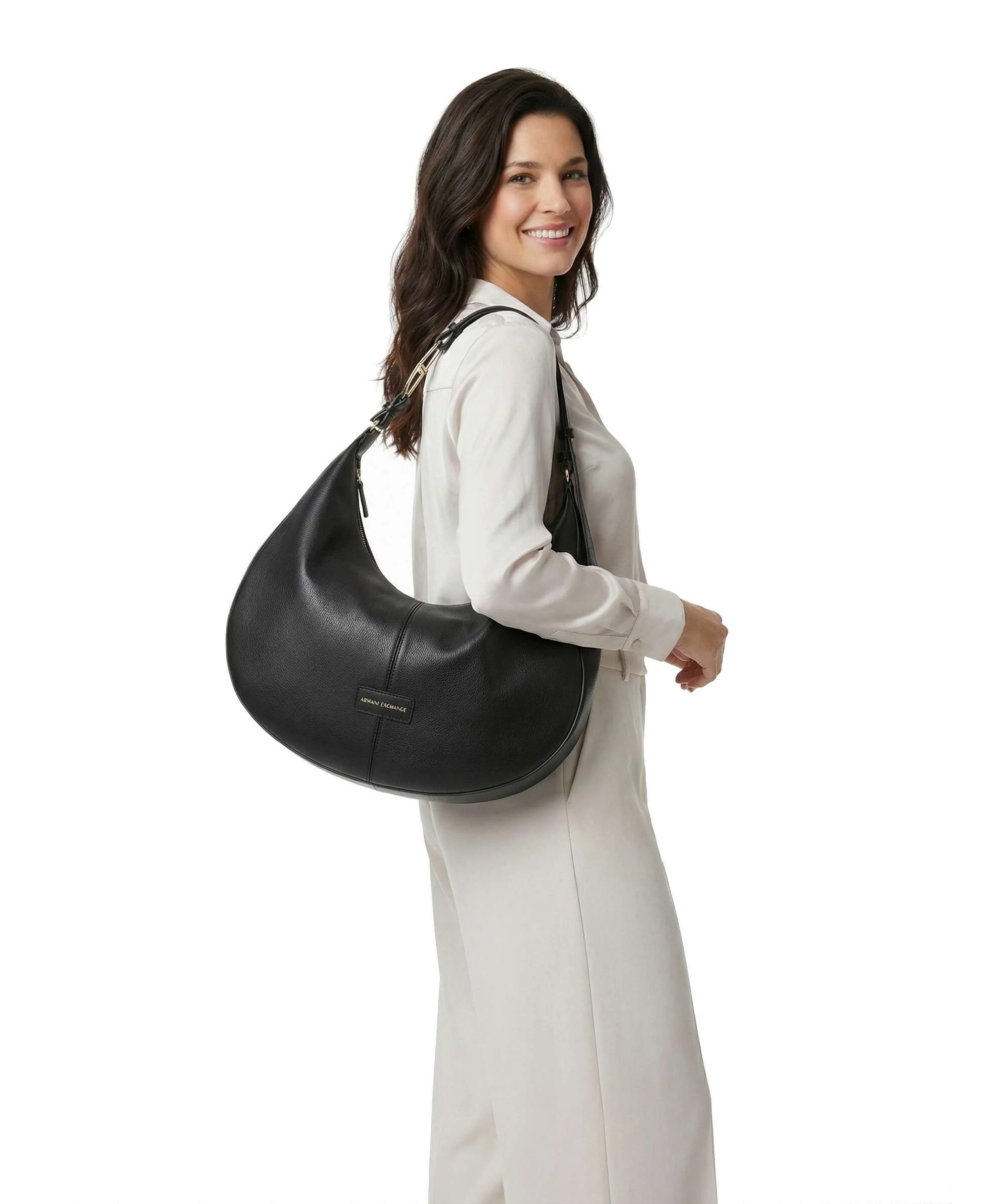 Armani Exchange Polly L Torebka worek black - Image 3