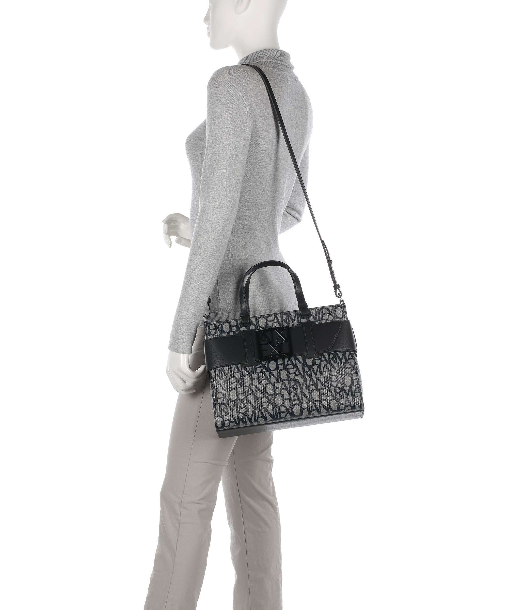 Armani Exchange Susy Torebka beige/black - Image 4
