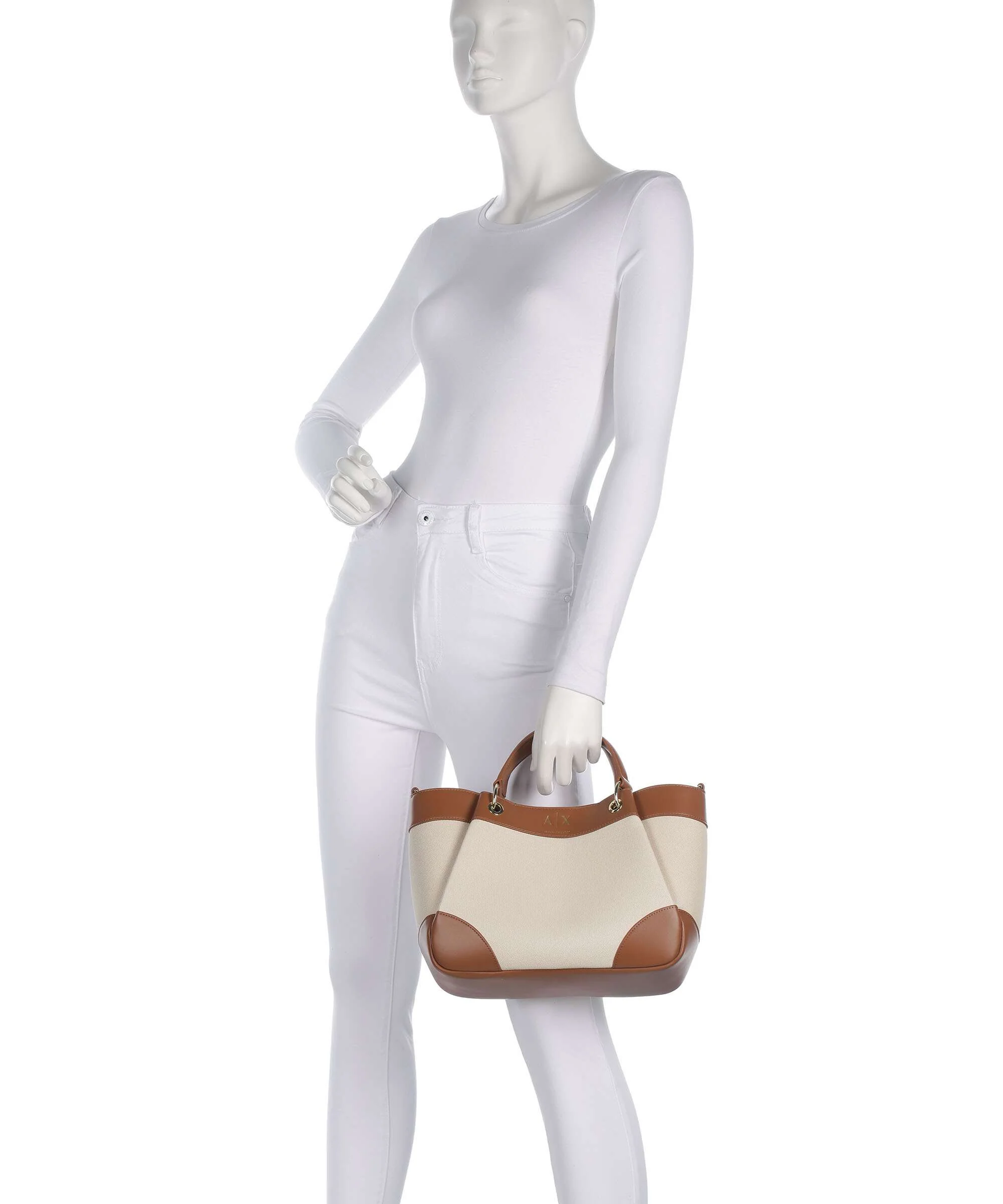 Armani Exchange Wave M Torebka natural/saline clay - Image 3