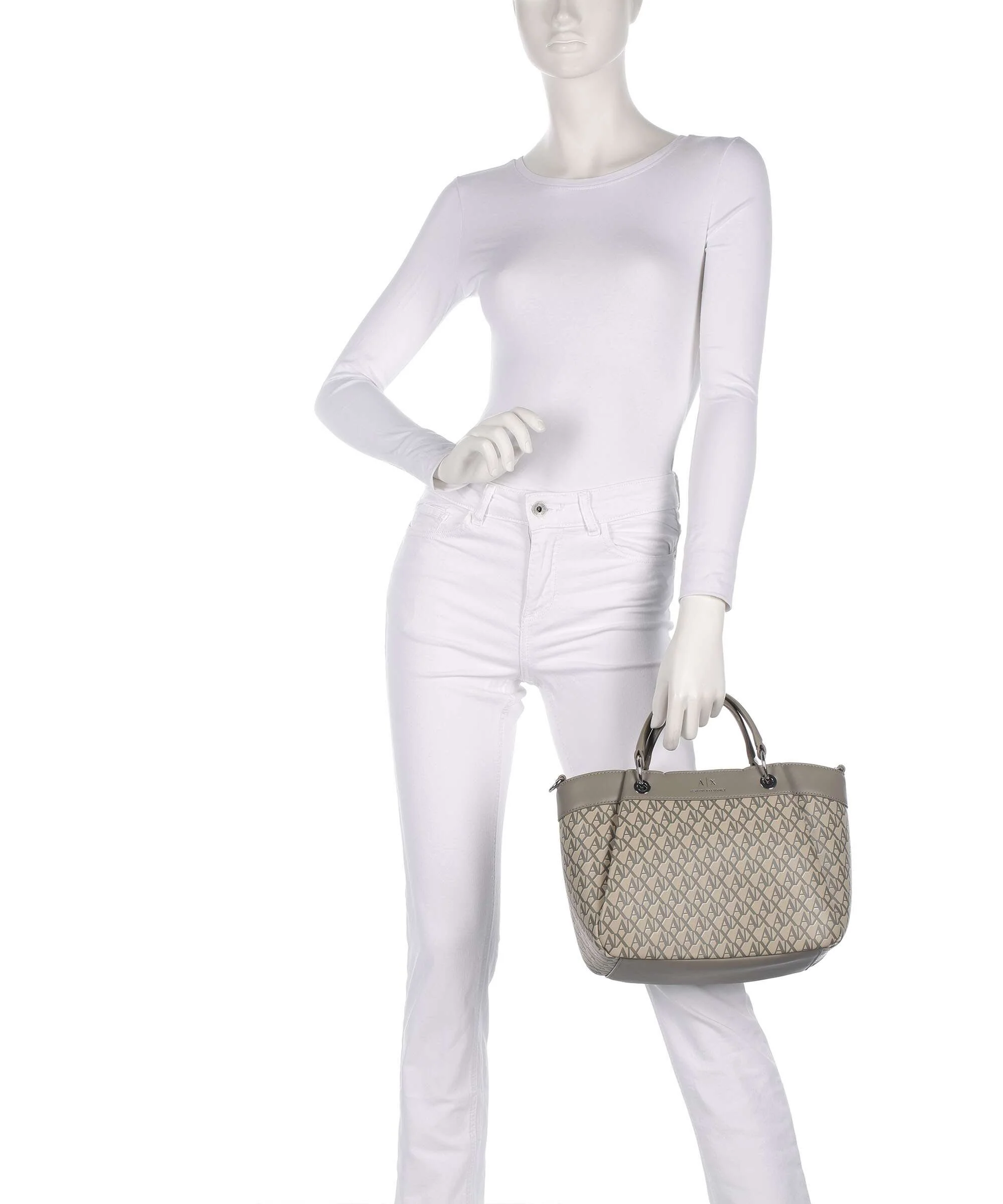 Armani Exchange Wave Monogram M Torebka sound sand/brown bass - Image 3