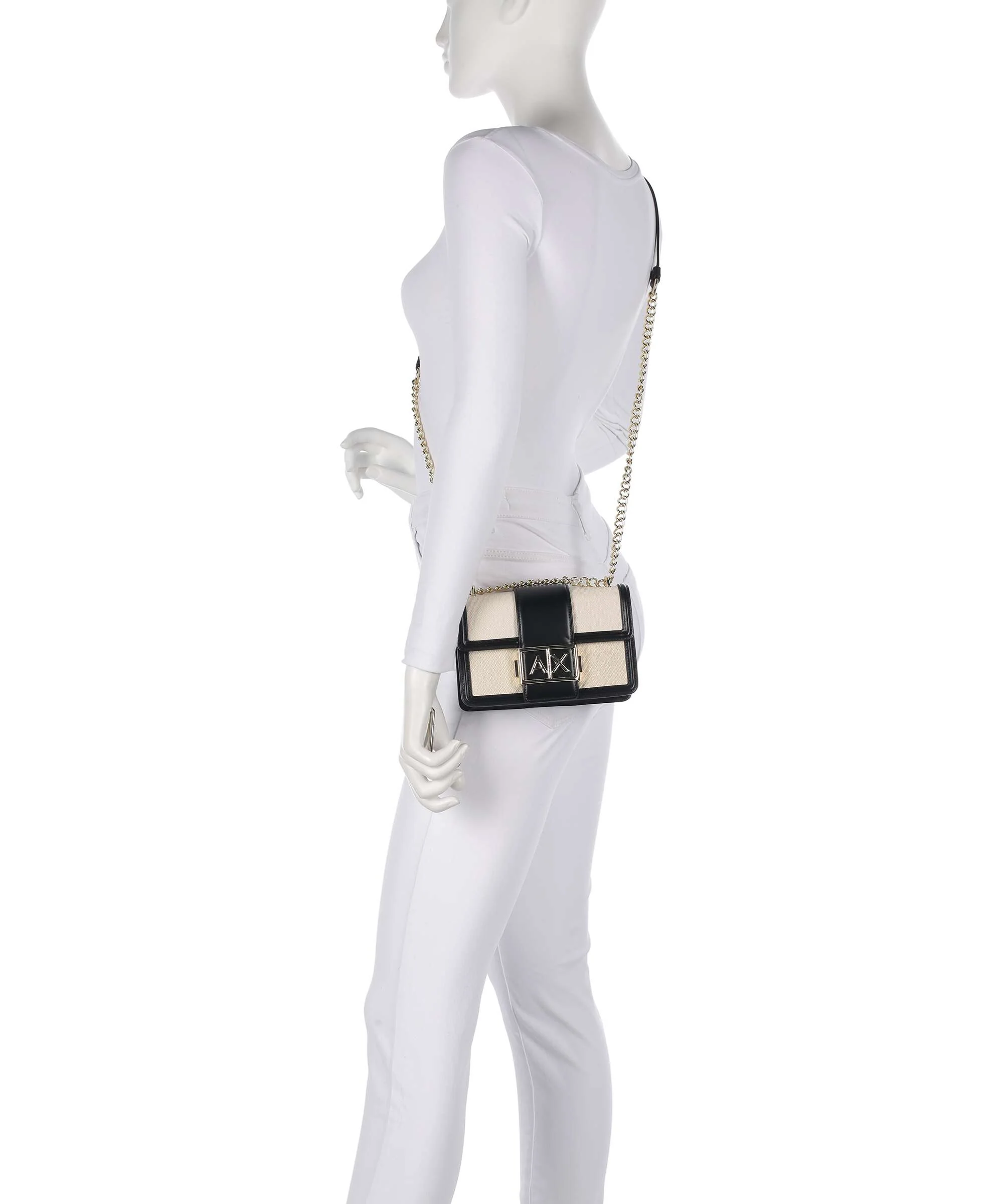 Armani Exchange Wonder S Torba na ramię natural/black - Image 3