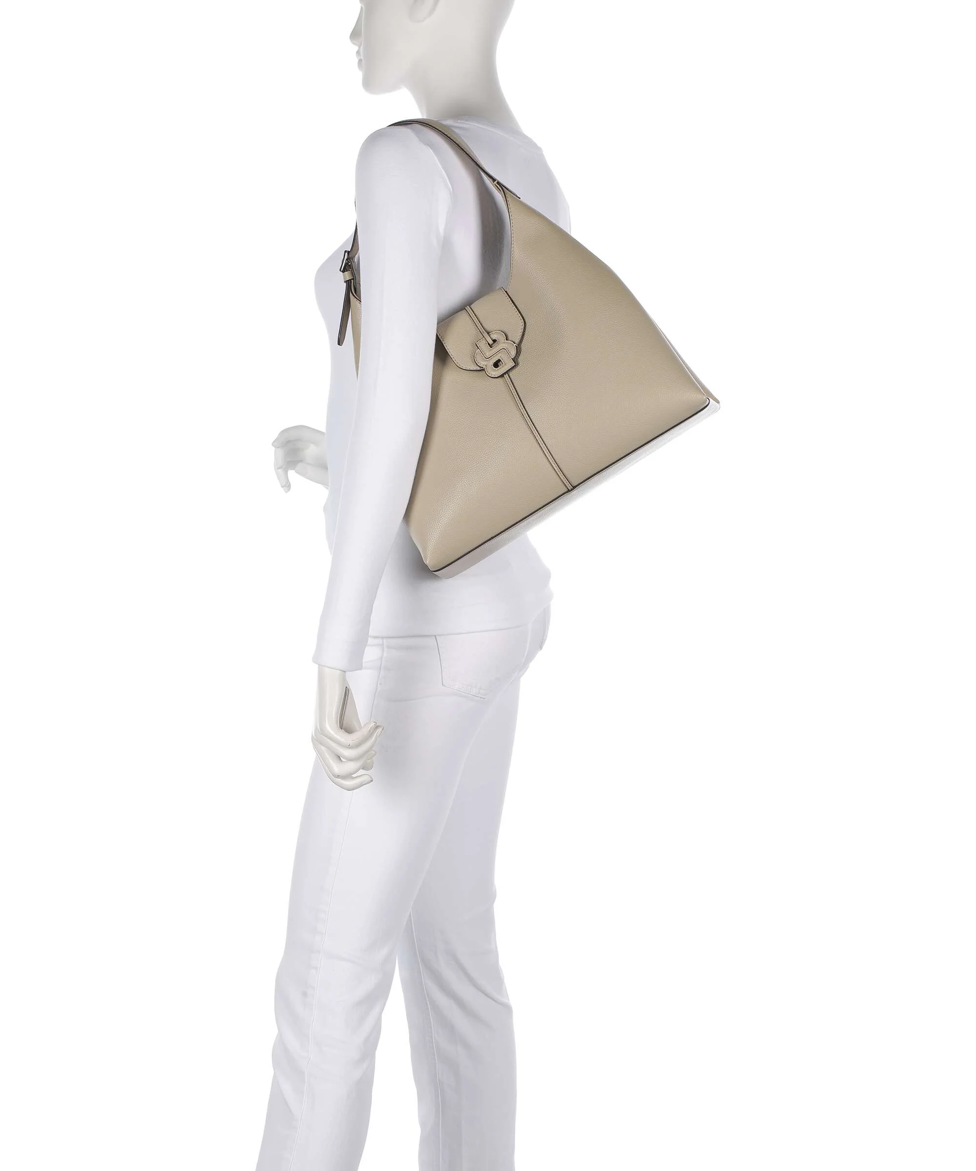 BOSS Anett Big Torebka worek light beige - Image 3