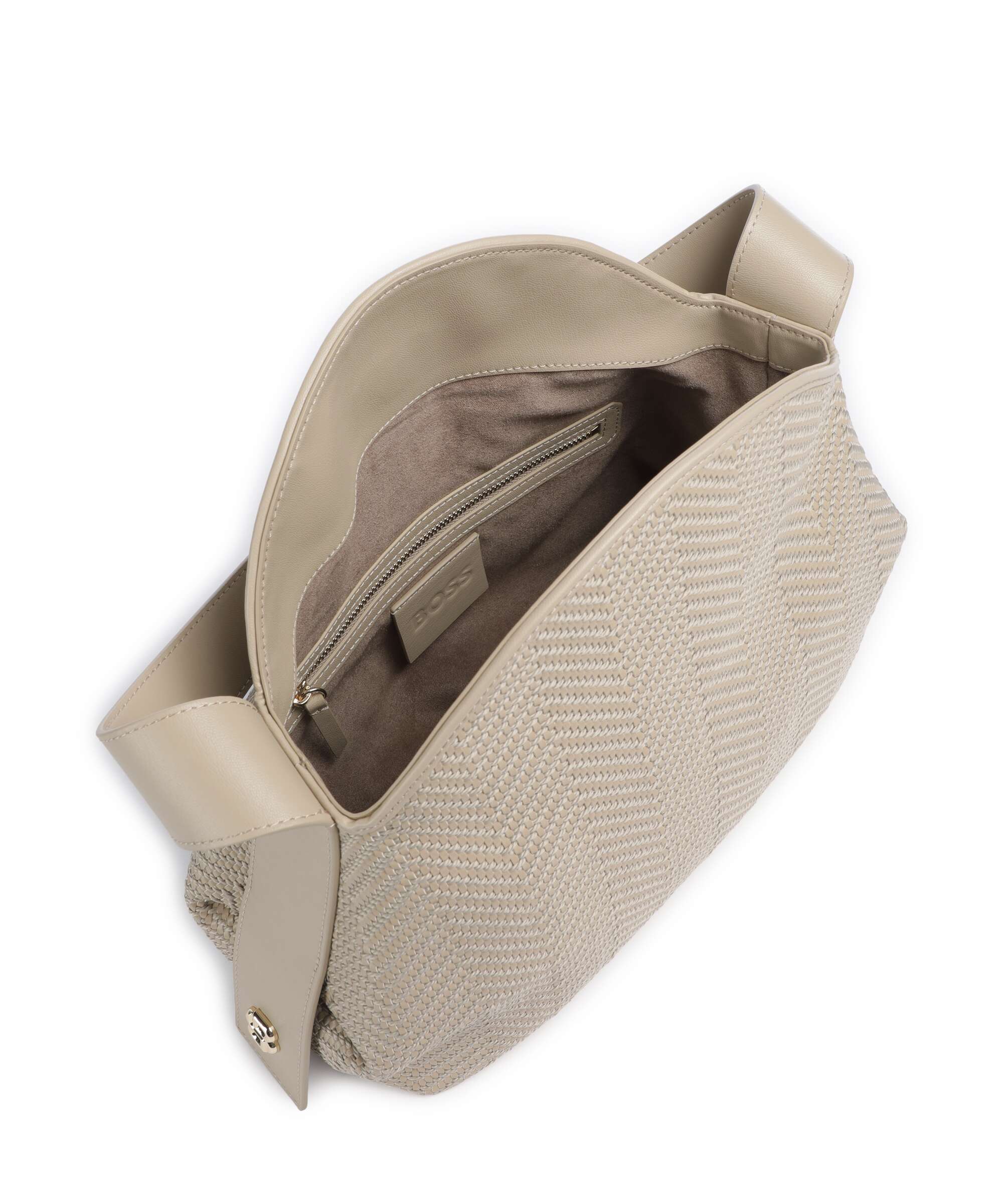 BOSS Caylie Torba na ramię light beige - Image 6