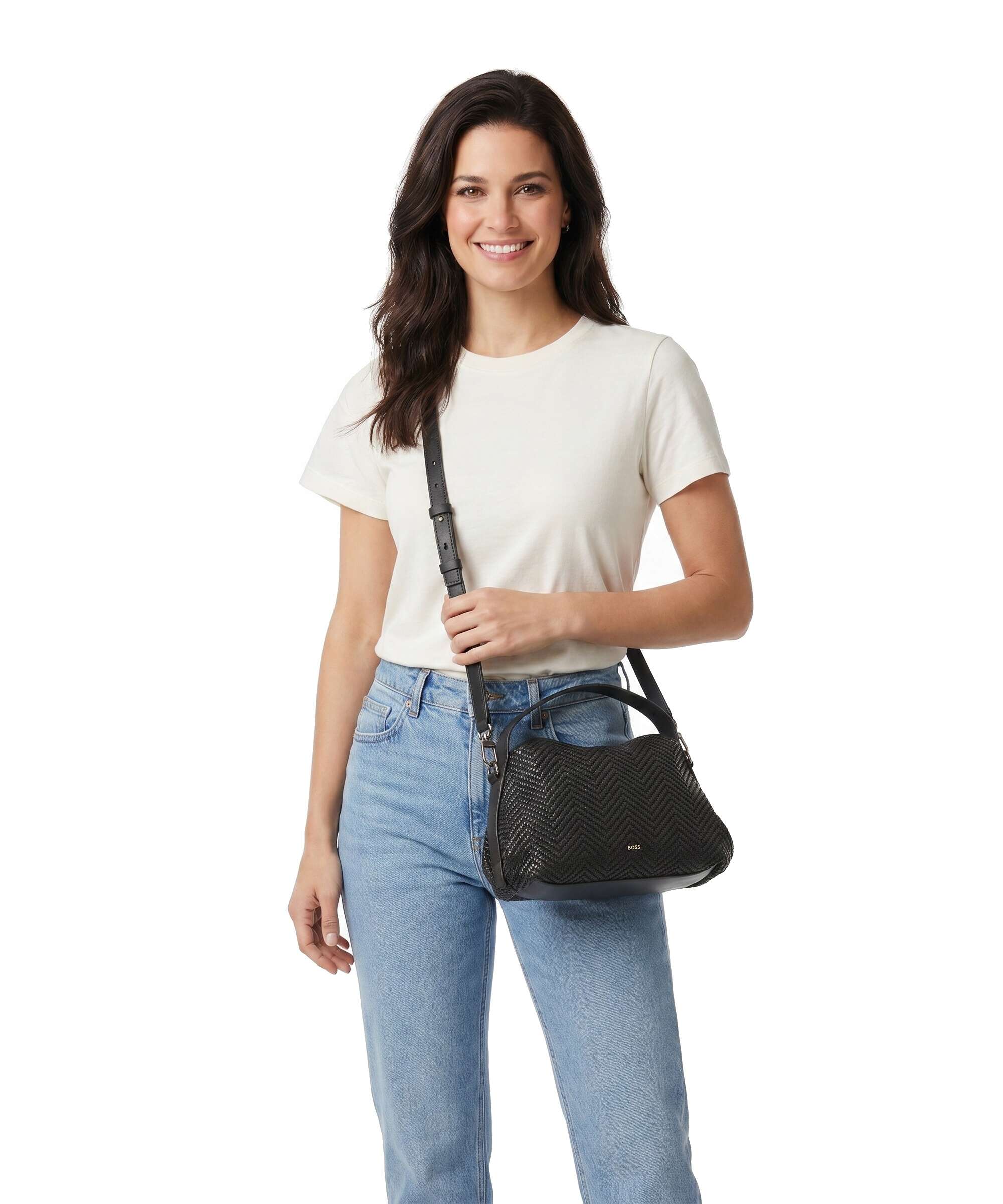 BOSS Caylie Torba przez ramię dark brown - Image 3
