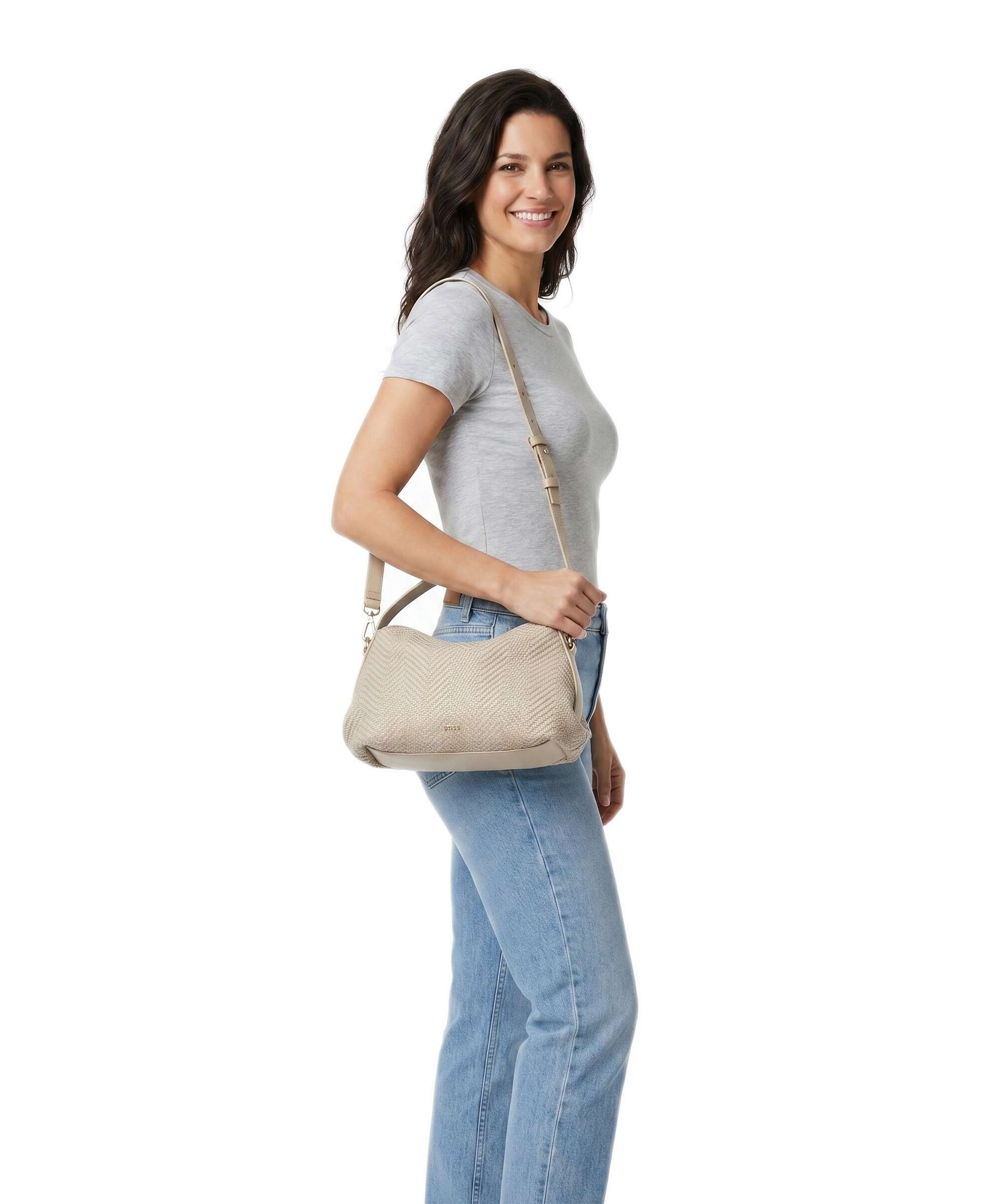 BOSS Caylie Torba przez ramię light beige - Image 3