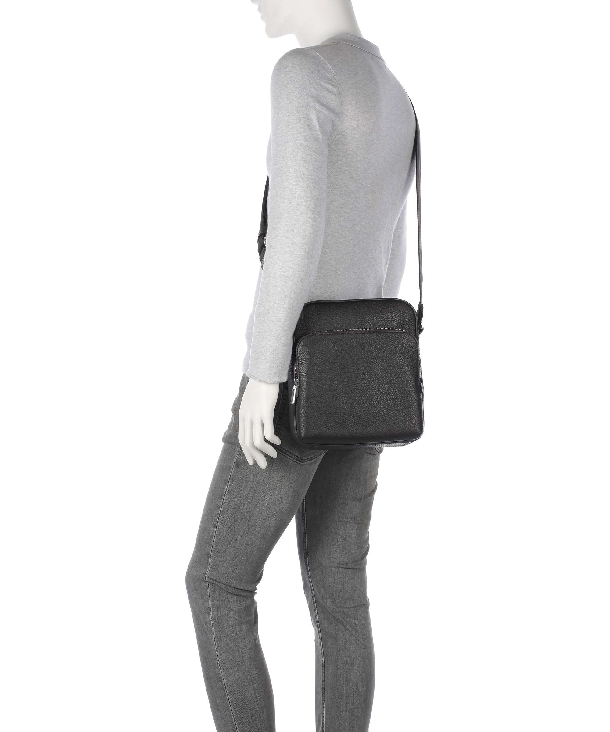 BOSS Crosstown Torba przez ramię dark brown - Image 3