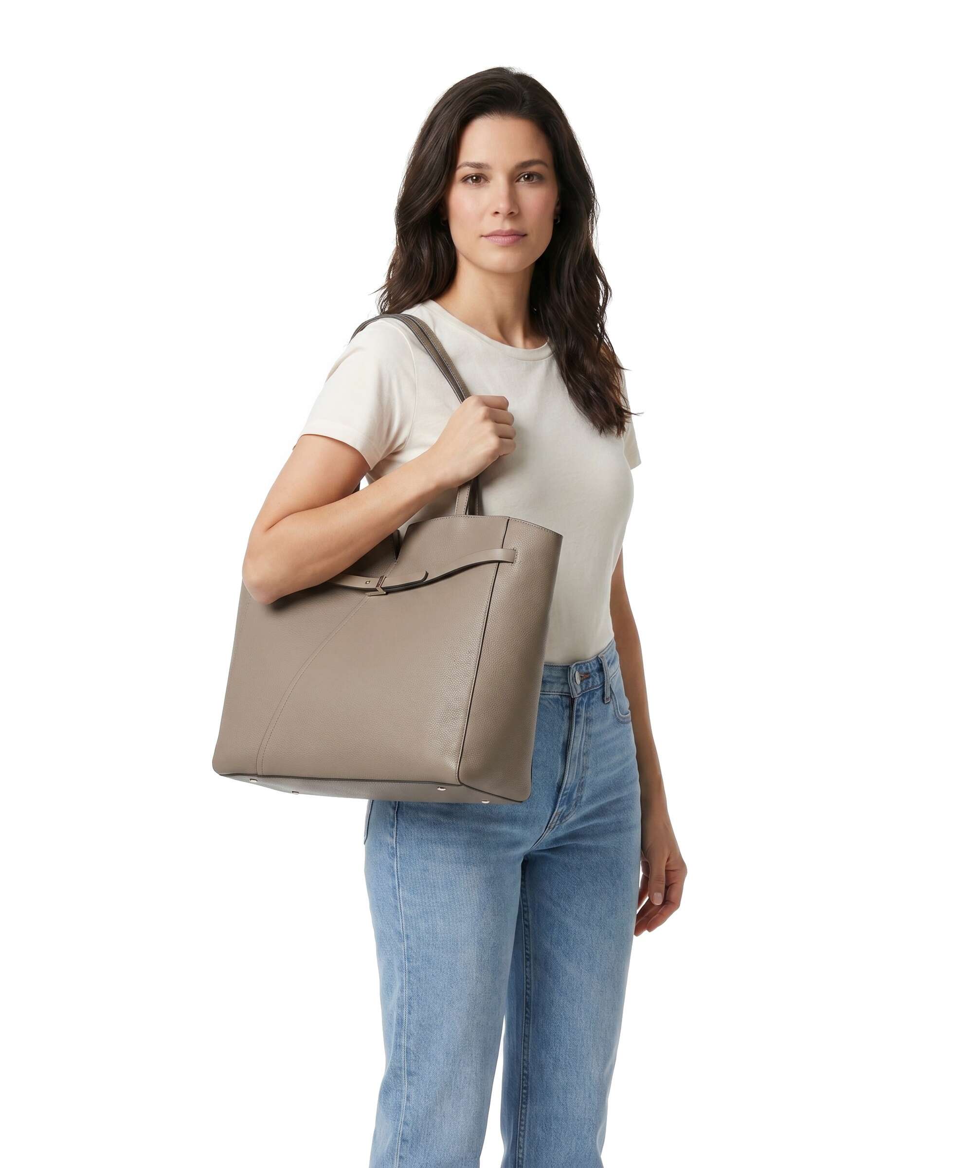 BOSS Revers Torba na zakupy dark beige - Image 3