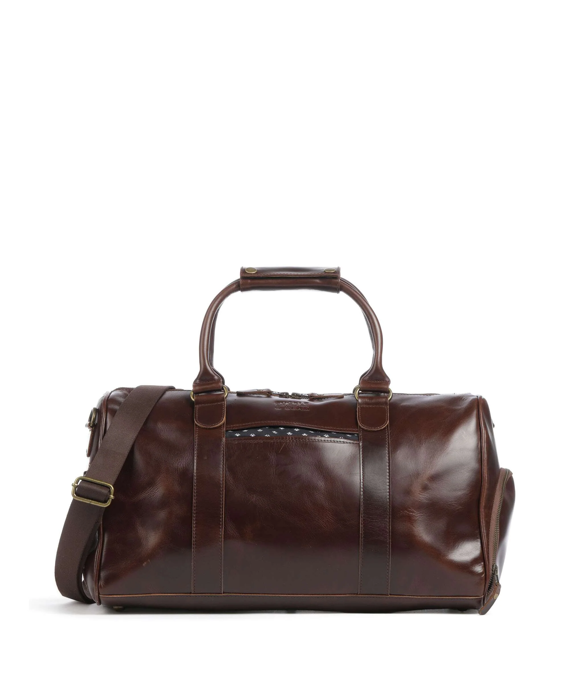 Buckle & Seam Crazy Horse Collin Torba weekendowa brown/dot