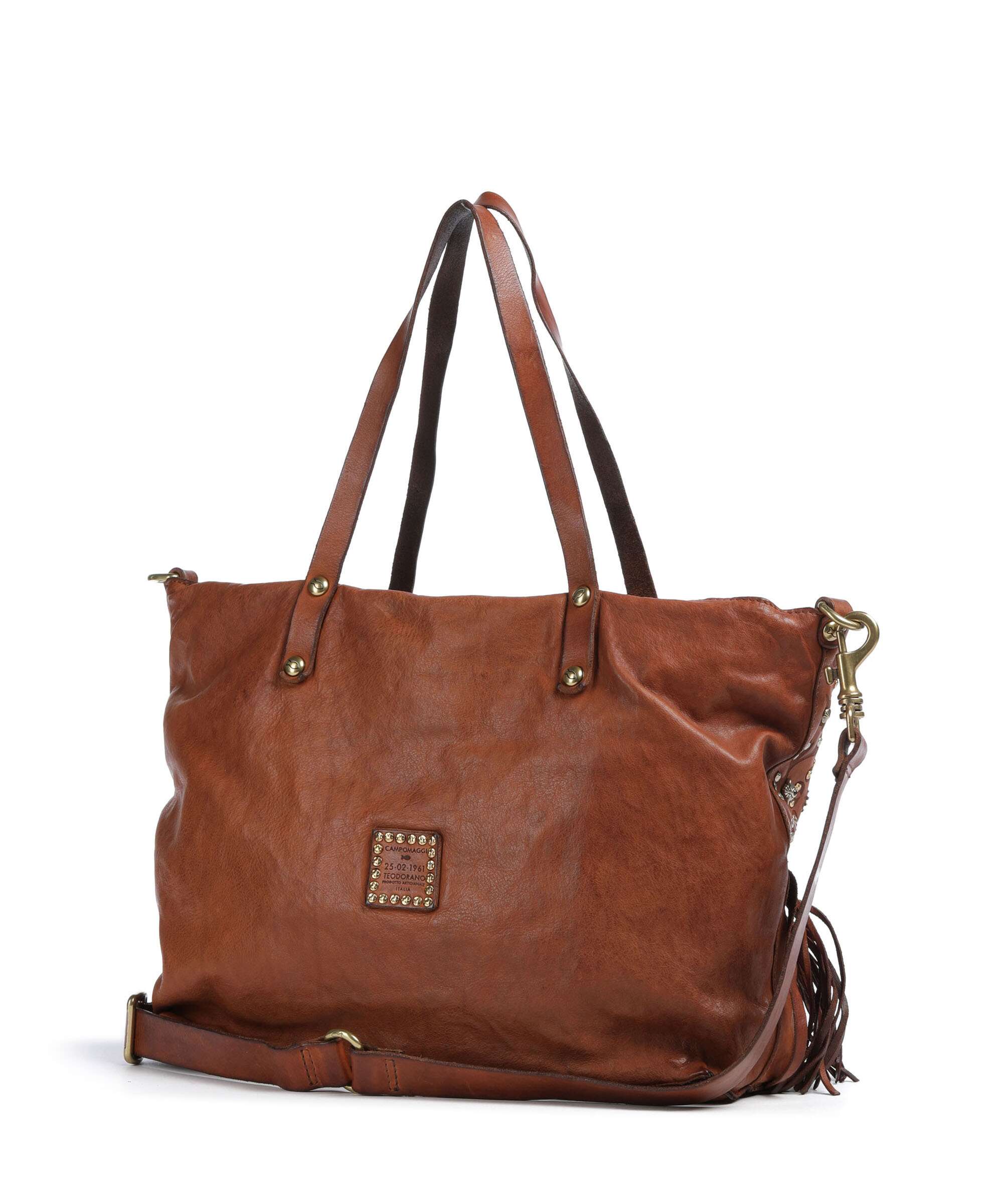 Campomaggi Torba na zakupy cognac - Image 2