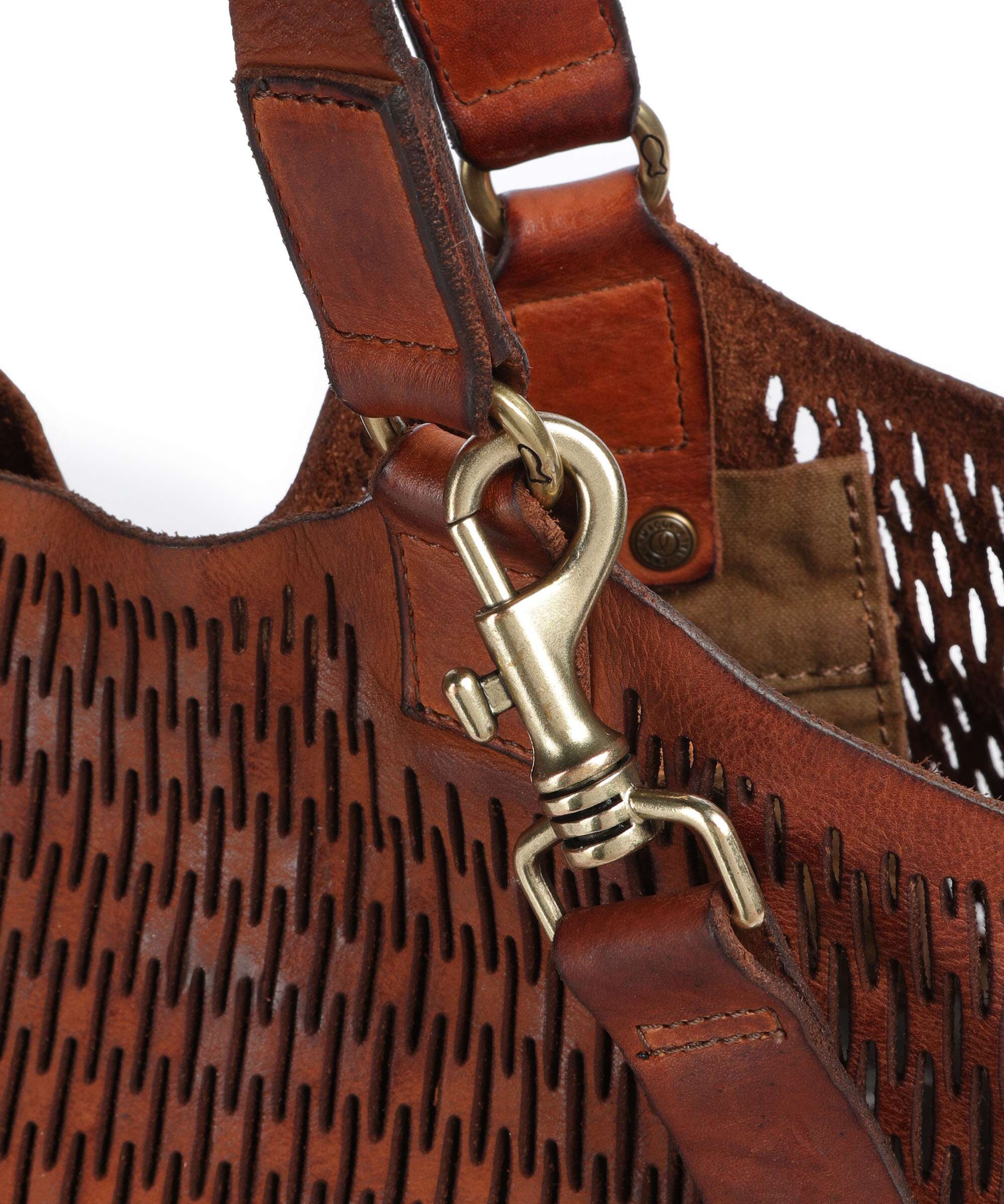 Campomaggi Torba na zakupy cognac - Image 4