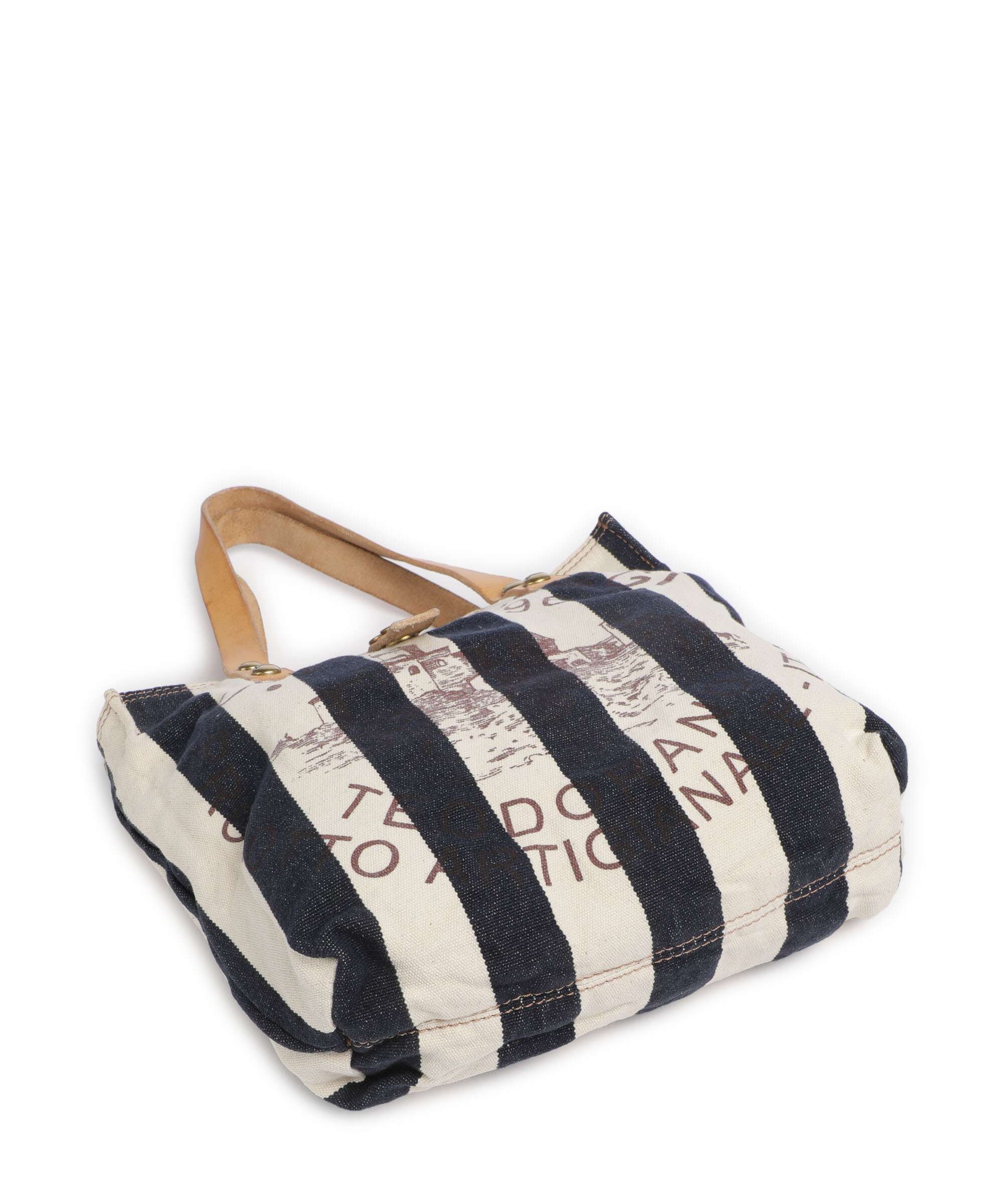 Campomaggi Torba na zakupy blue/beige - Image 5
