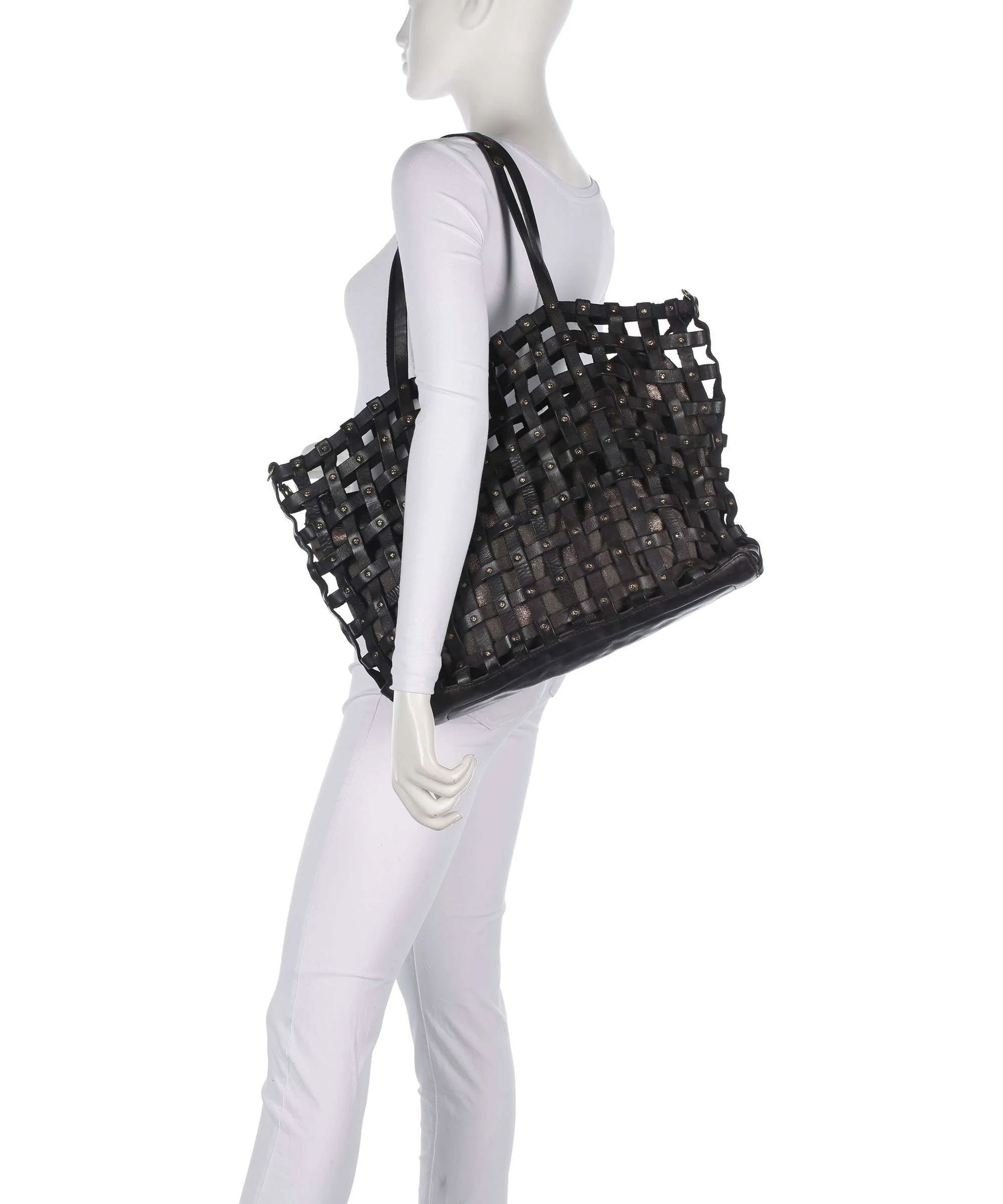 Campomaggi Torba na zakupy grey/bronze - Image 3