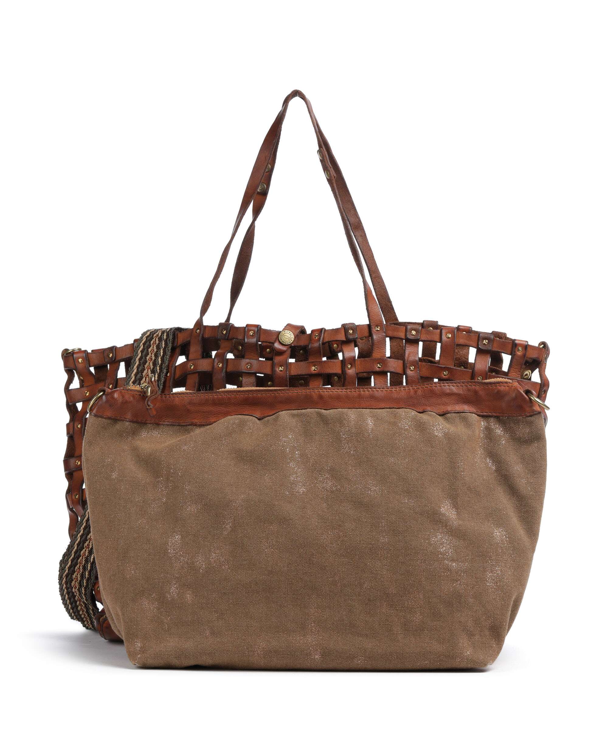 Campomaggi Torba na zakupy cognac/bronze - Image 4