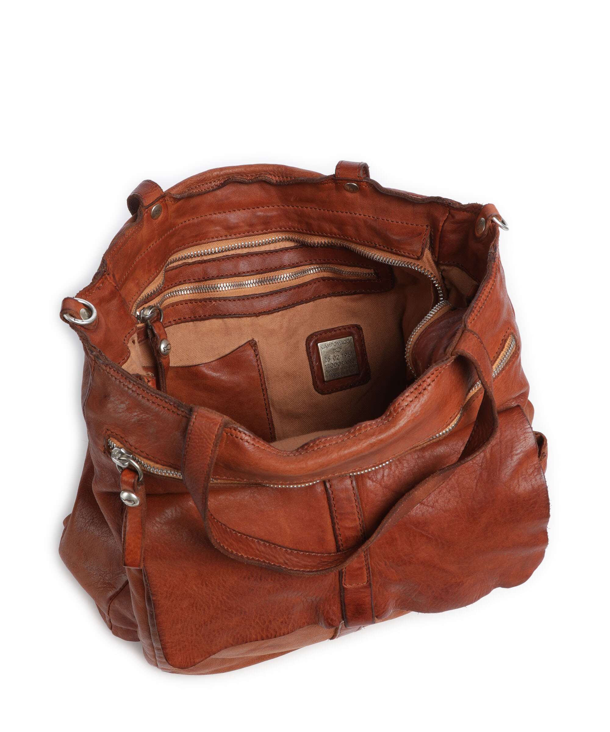 Campomaggi Torba na zakupy cognac - Image 7
