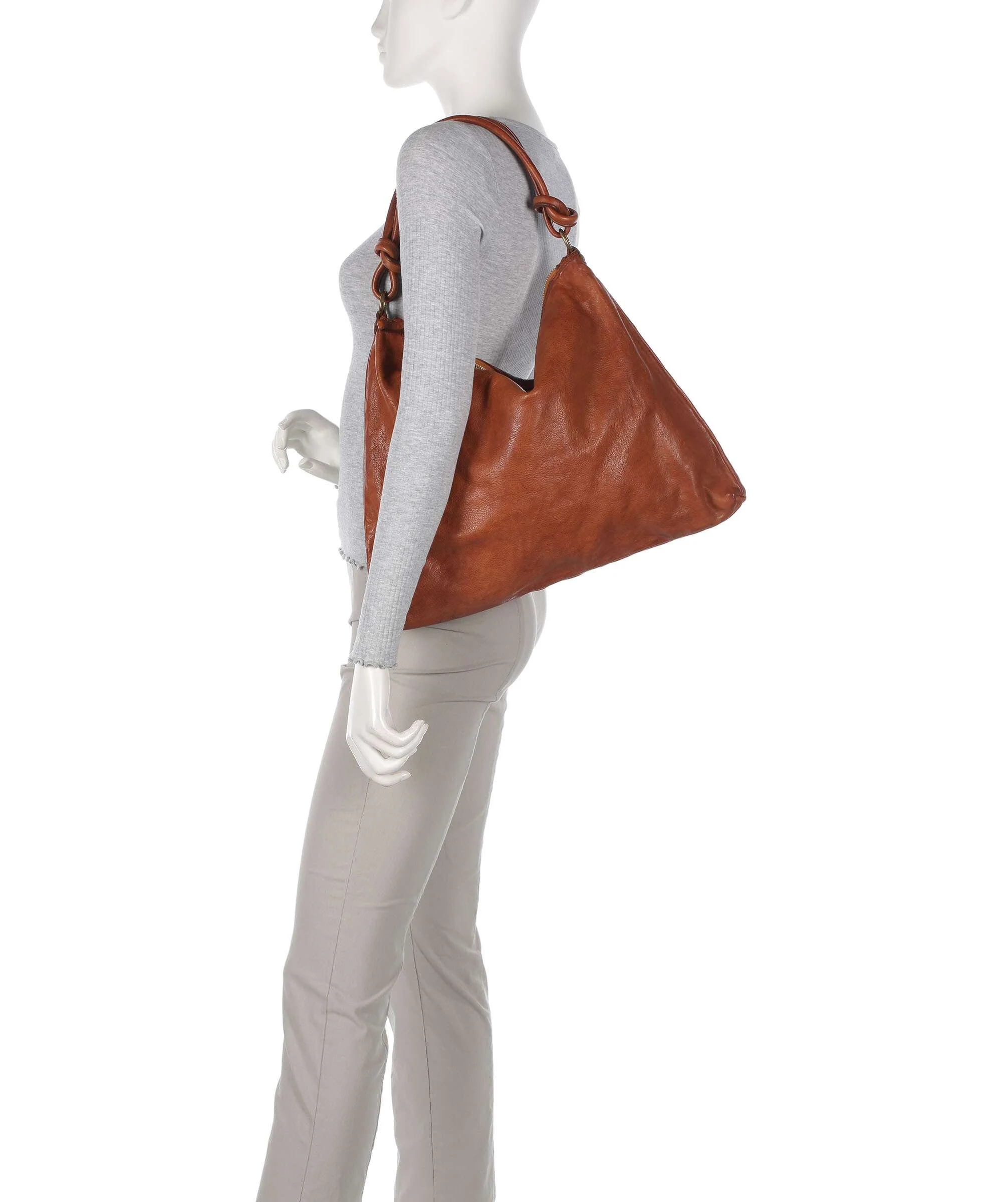 Campomaggi Torebka worek cognac - Image 3