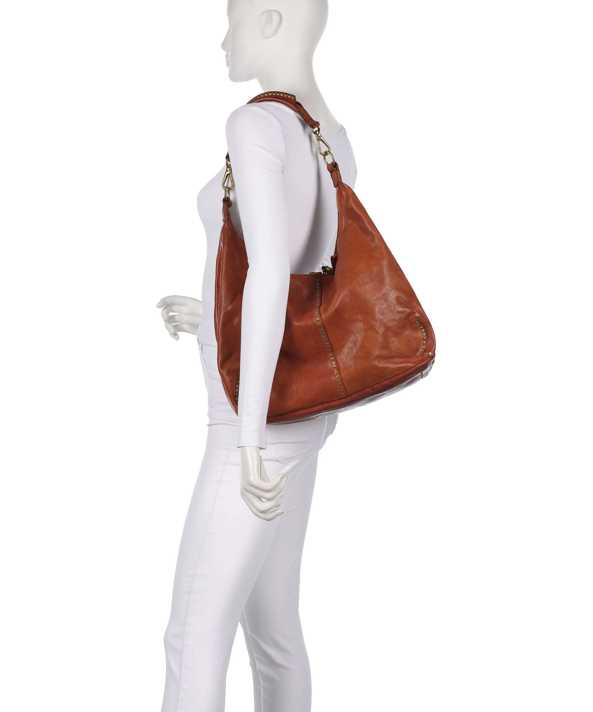 Campomaggi Torebka worek cognac - Image 3