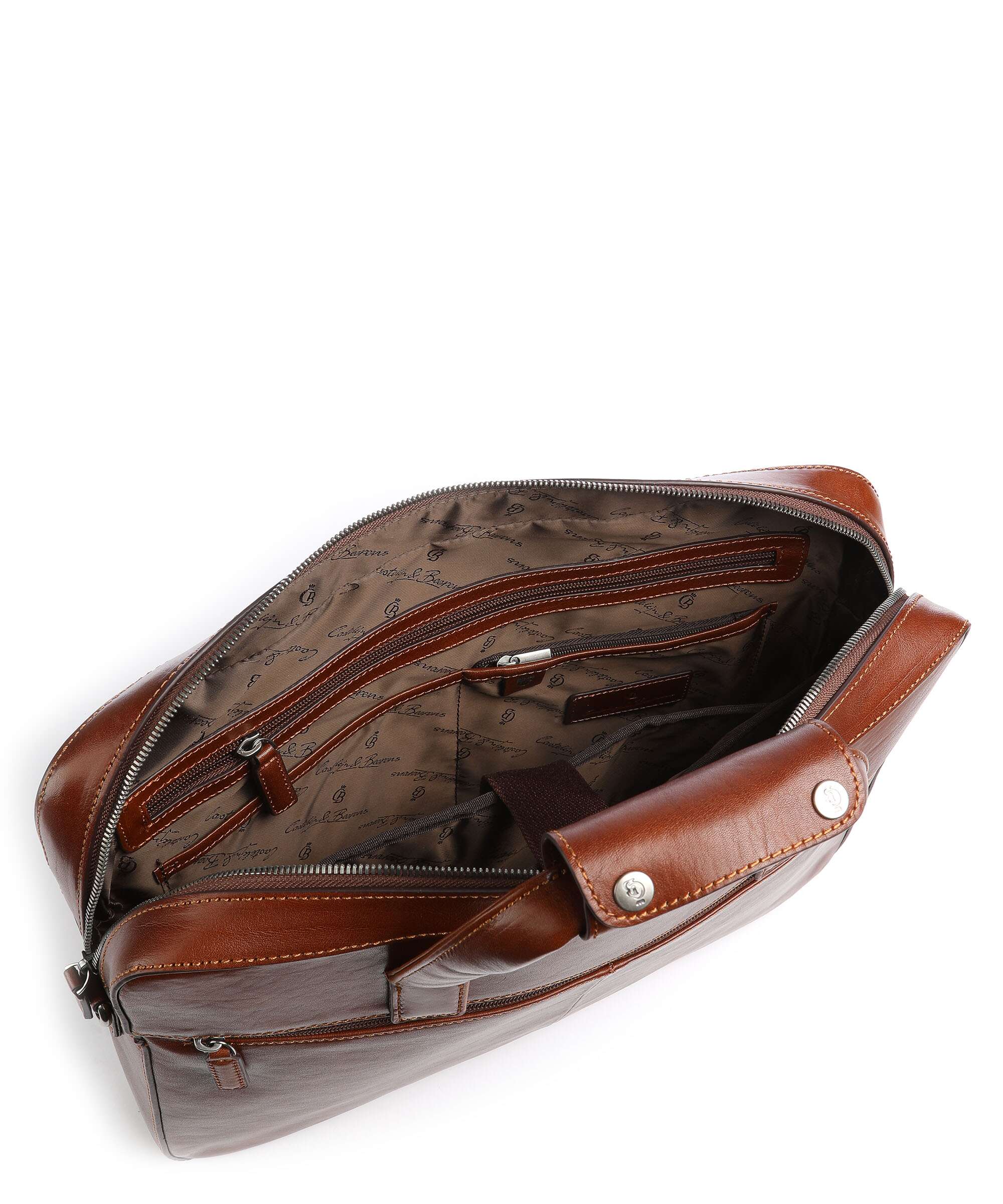 Castelijn & Beerens Gaucho Ted Aktówka cognac - Image 6