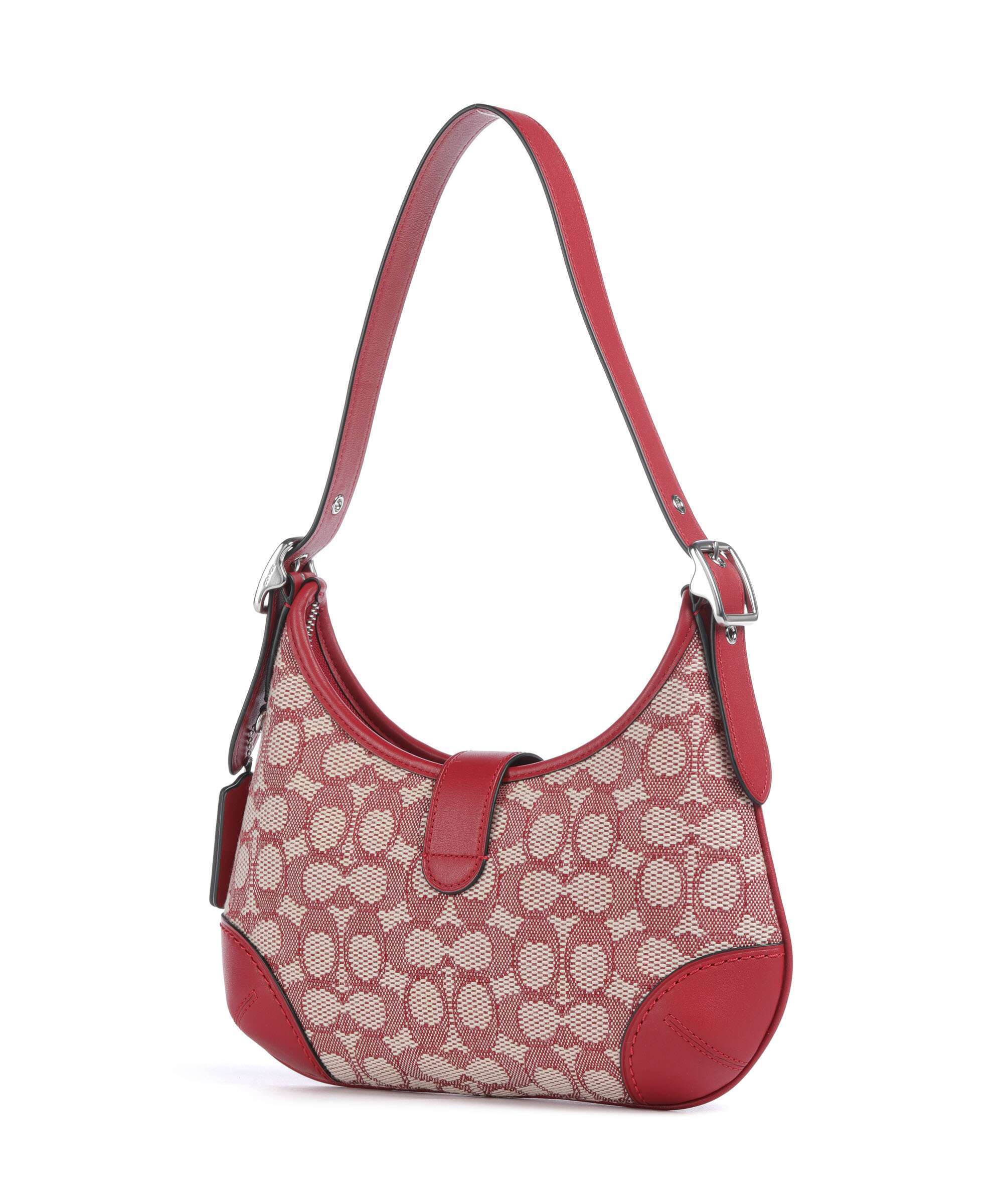 Coach Hamptons Signature Jacquard Torba na ramię ruby/ivory - Image 2
