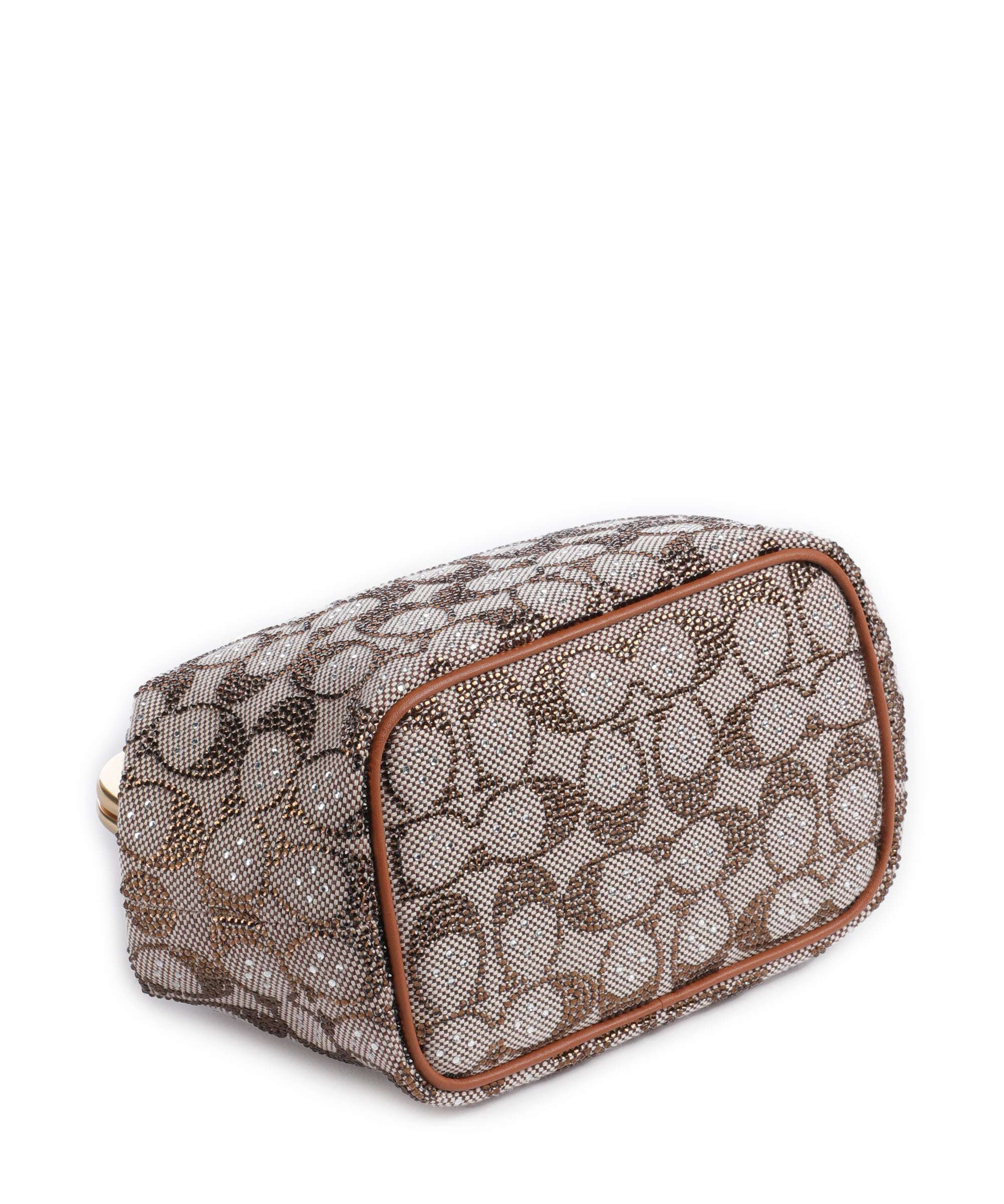 Coach Kisslock Frame Crystal Signature Jacquard Torebka burnished amber - Image 5