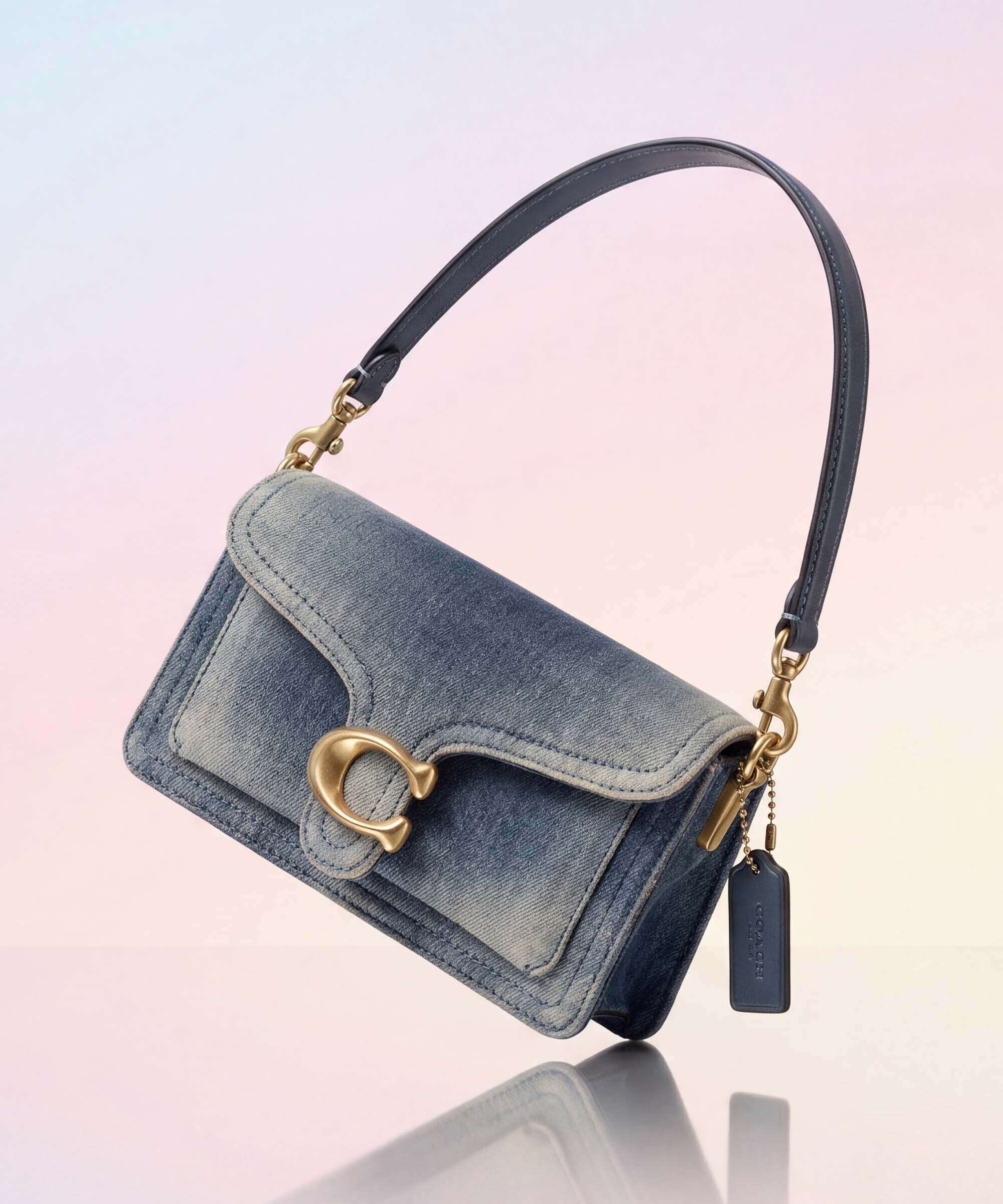 Coach Tabby Loved Denim 20 Torba na ramię dark indigo - Image 2